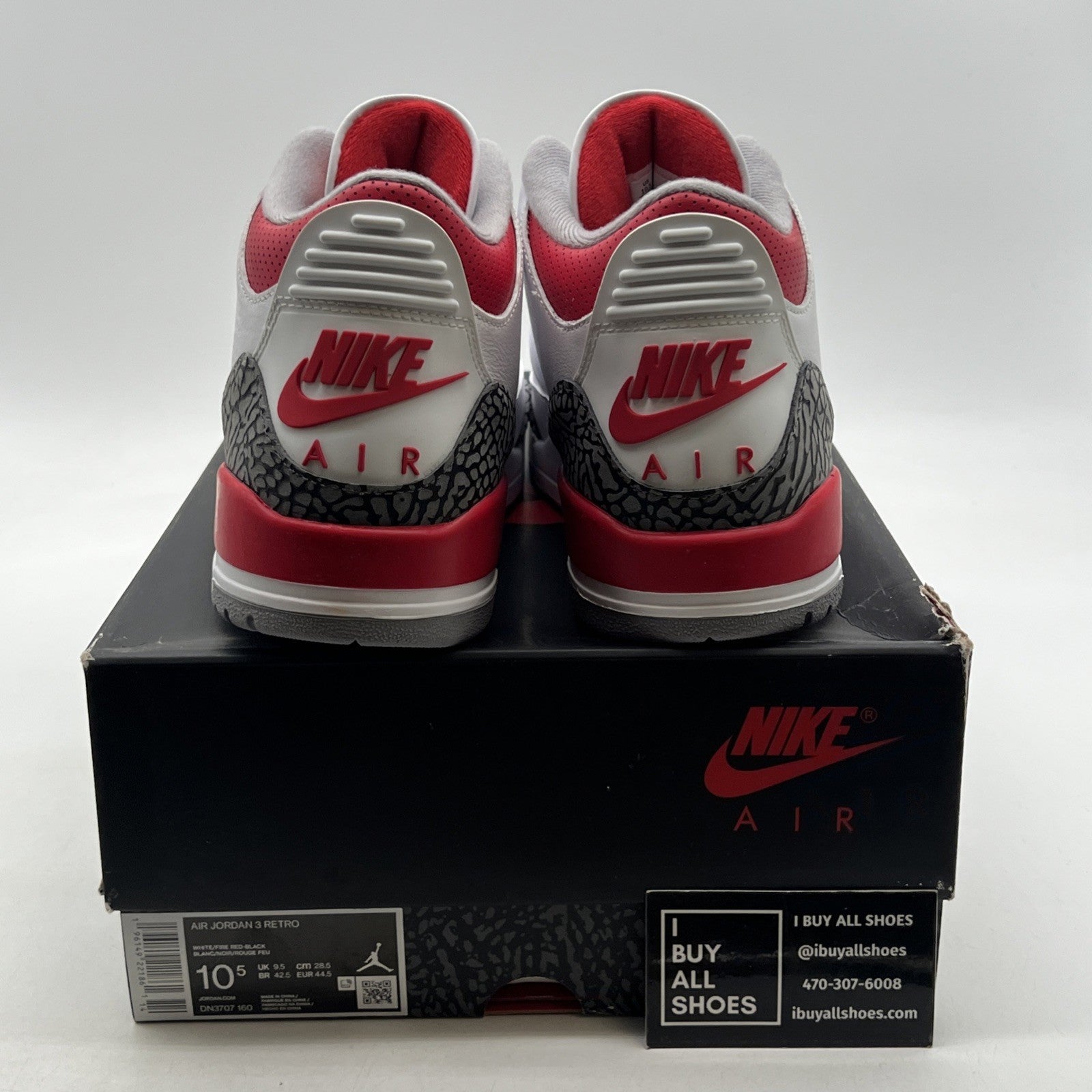 Size 10.5 - Air Jordan 3 Retro Mid Fire Red (DN3707-160)