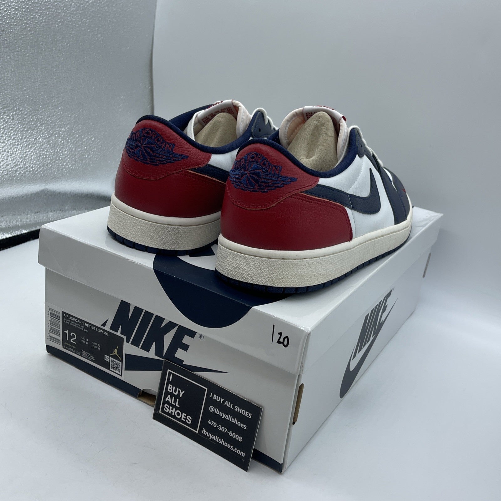 Size 12 - Air Jordan 1 Retro OG Low Howard University (HQ2993-100)