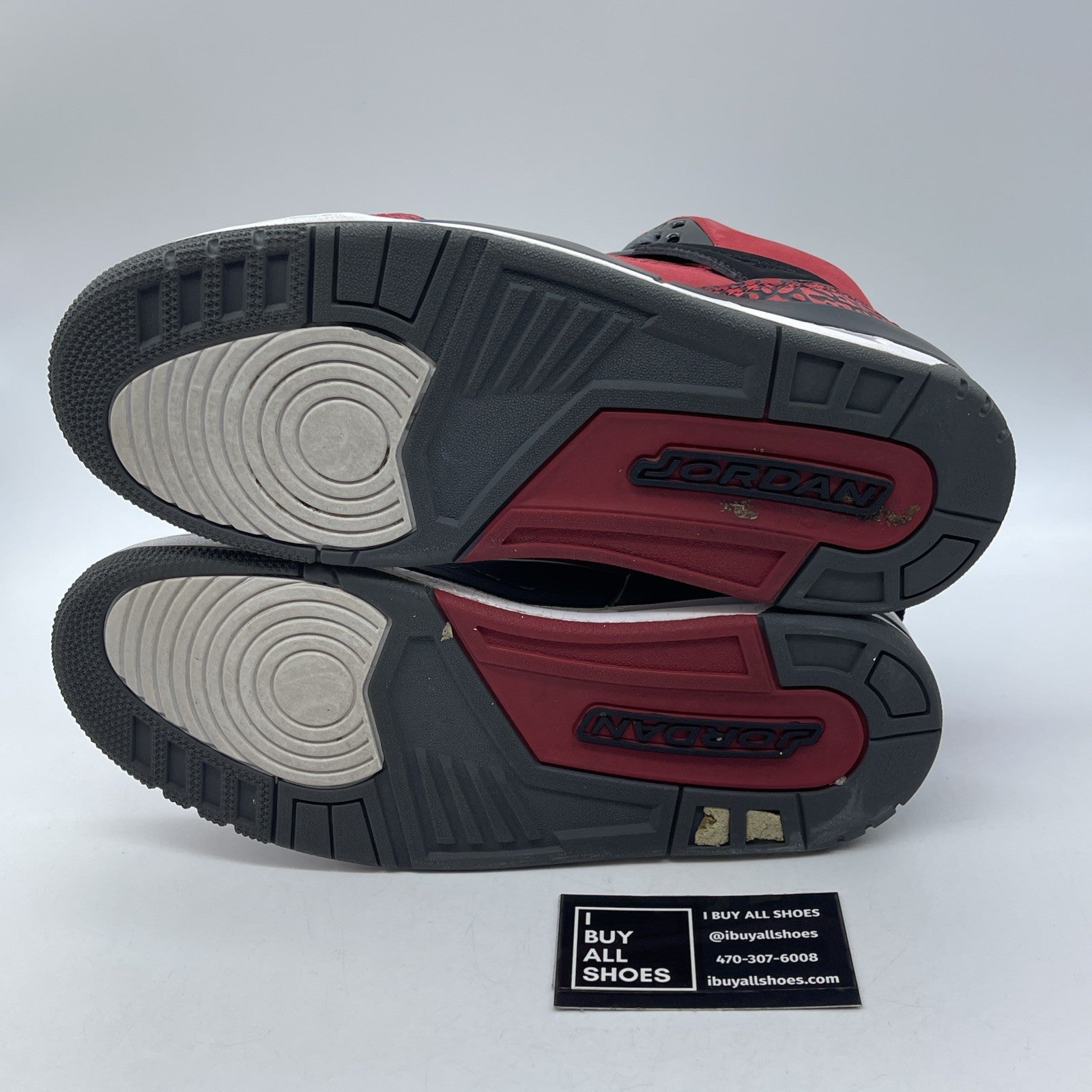 Size 9 - Jordan Spizike Toro Bravo Red Black Suede (315371-601)