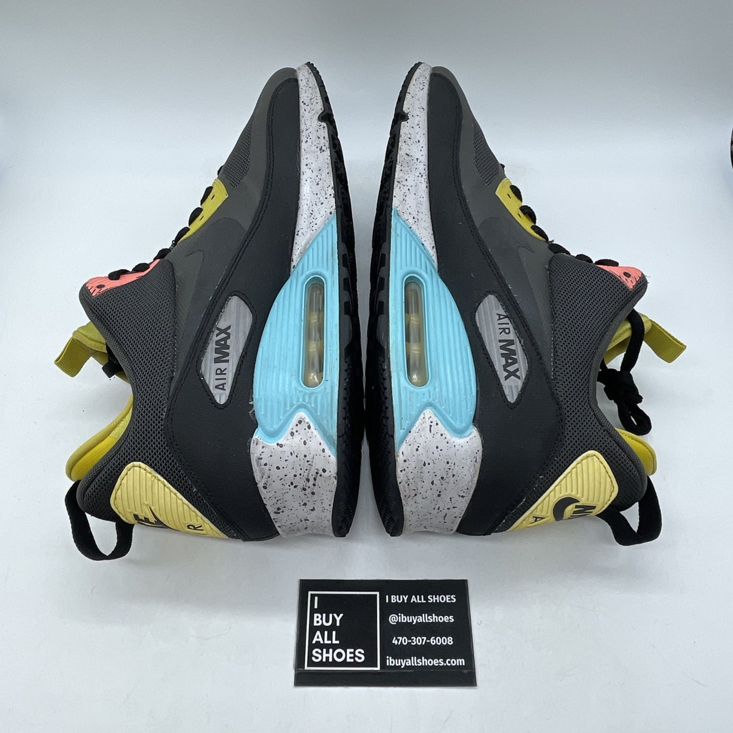 Size 13 - Nike Air Max 90 SneakerBoot NS Gray Black Suede Leather (616314-001)