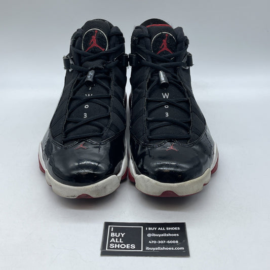 Size 11.5 - Jordan 6 Rings 2013 Bred Black Red Suede Leather (322992-071)