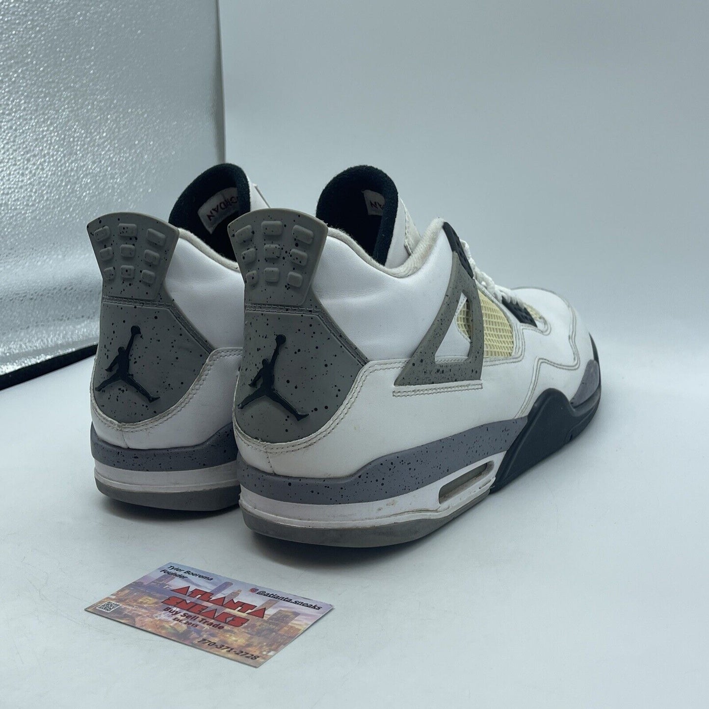 Size 14 - Jordan 4 Retro Cement 2012 Red White Gray Black (308497-103)