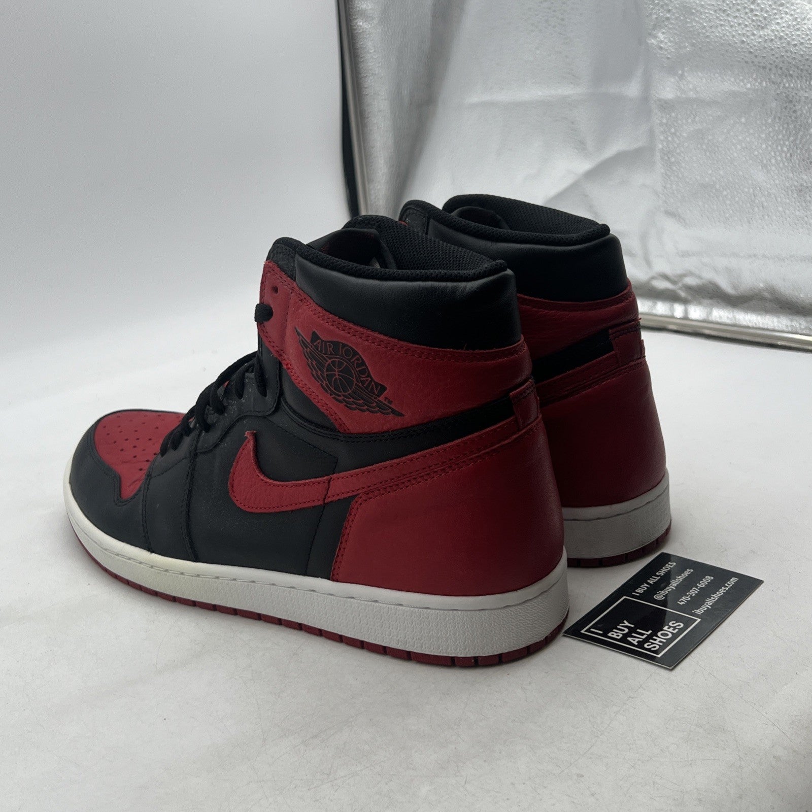 Size 14 - Air Jordan 1 Retro OG High Banned, Bred (555088-001)