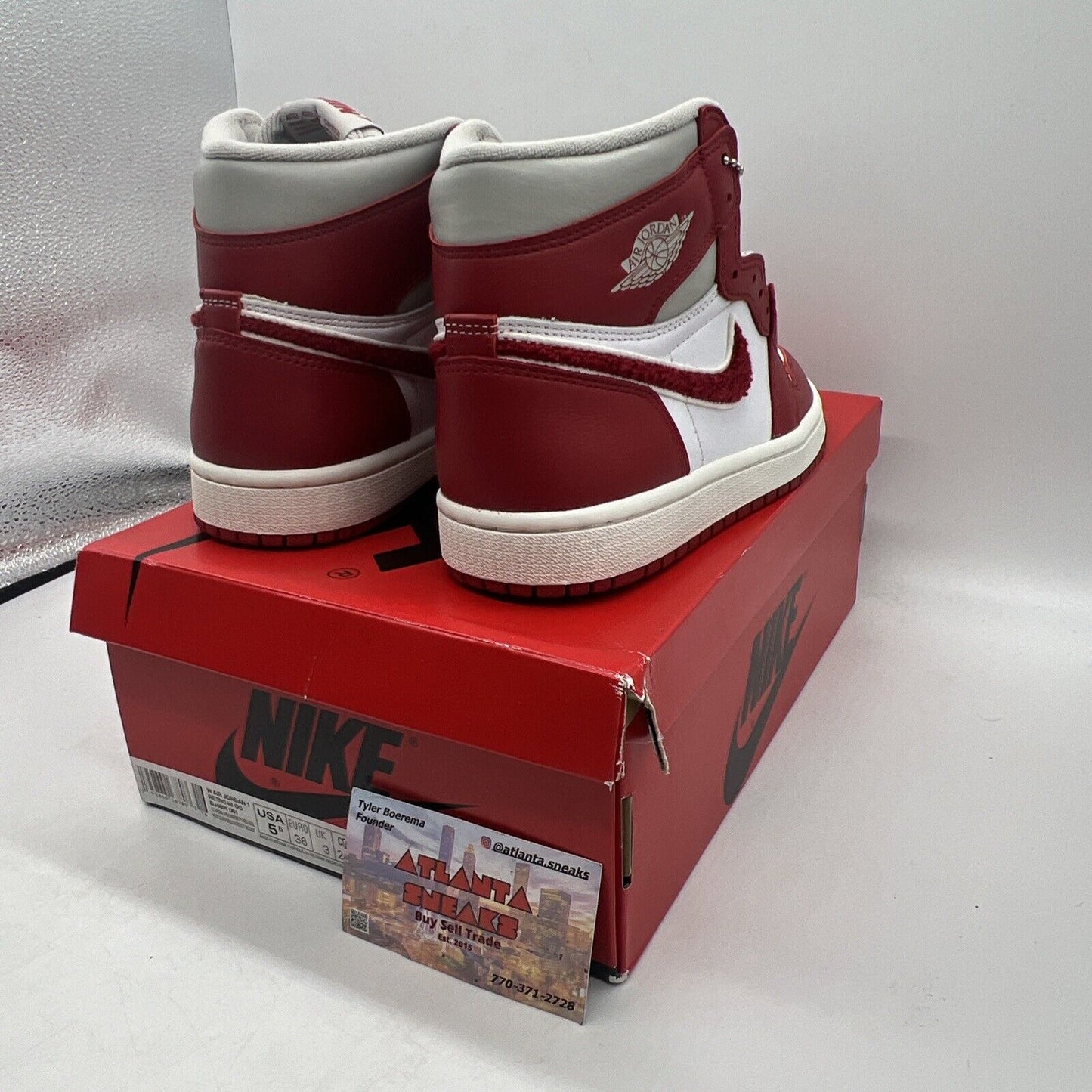 Size 5.5 - Jordan 1 High Varsity Red W Brand New Og All