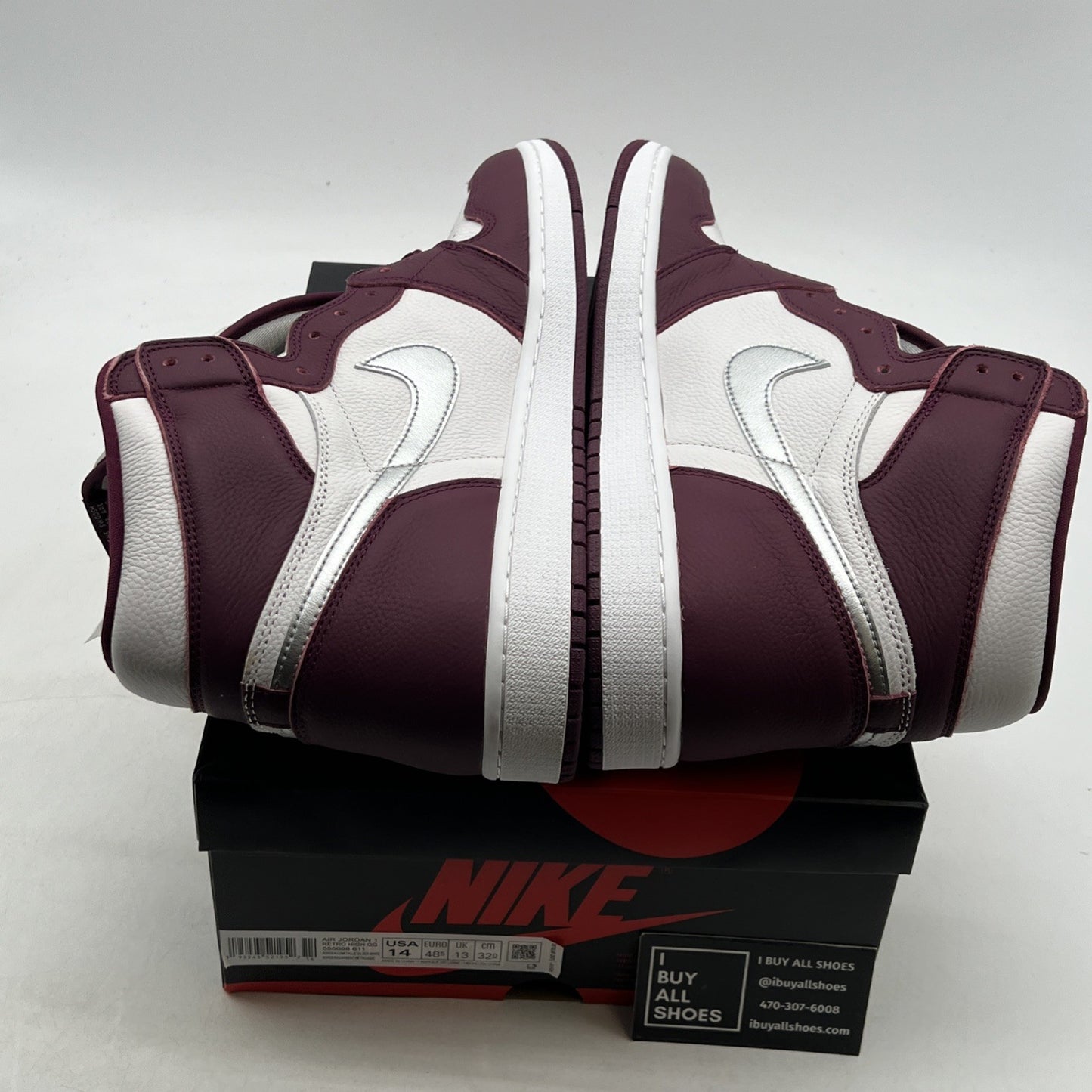 Size 14 - Air Jordan 1 Retro High OG Bordeaux (555088-611)