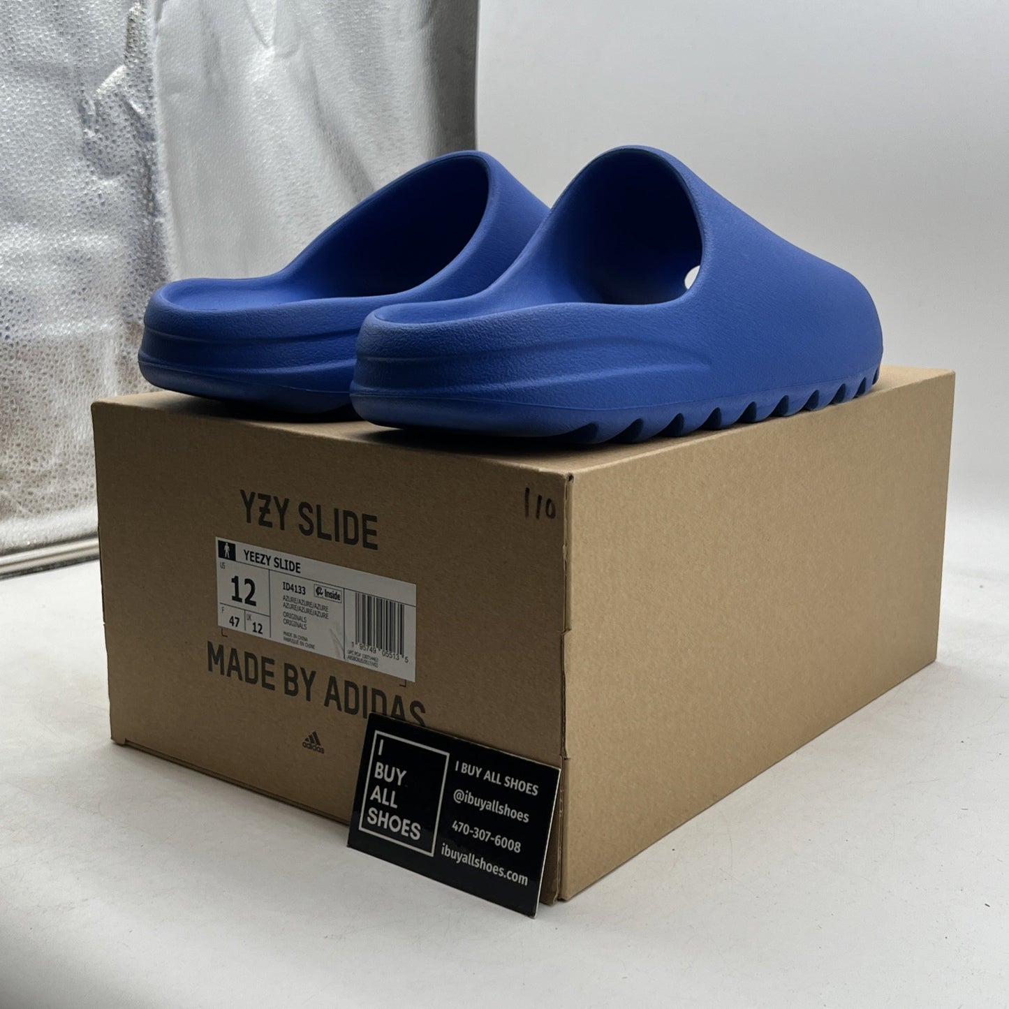Size 12 - Adidas Yeezy Slide “Azure” (ID4133)