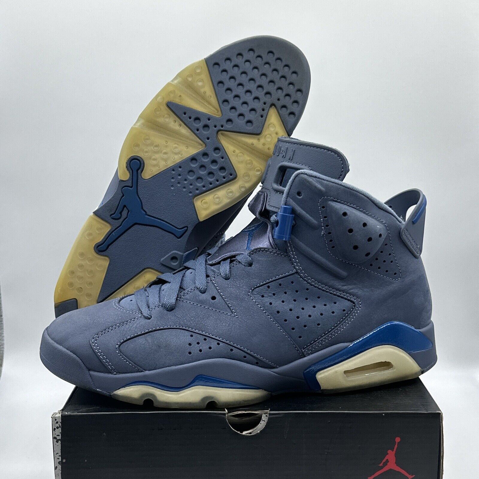 Size 12 - Jordan 6 Retro Jimmy Butler, Diffused Blue 2018 Rare Colroway OG With
