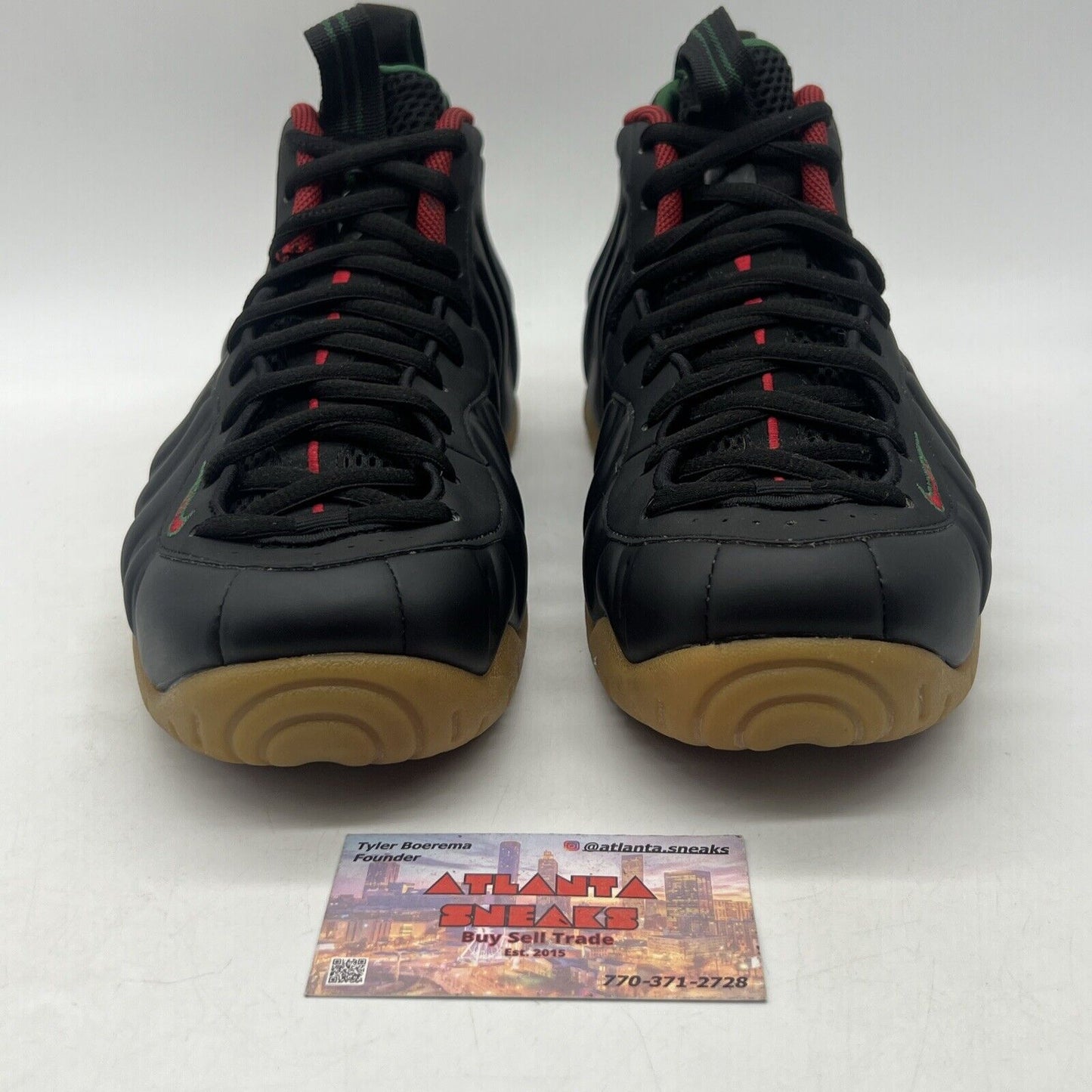 Size 10 - Nike Foamposite Pro Gucci Red Green Black Gum (624041-004)