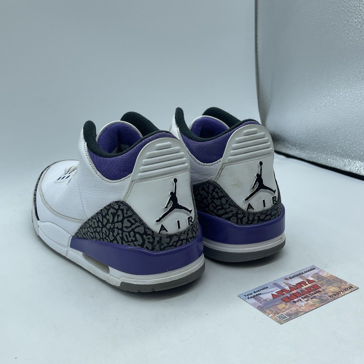 Size 9 - Jordan 3 Retro Mid Dark Iris Purple Suede White Leather (CT8532-105)