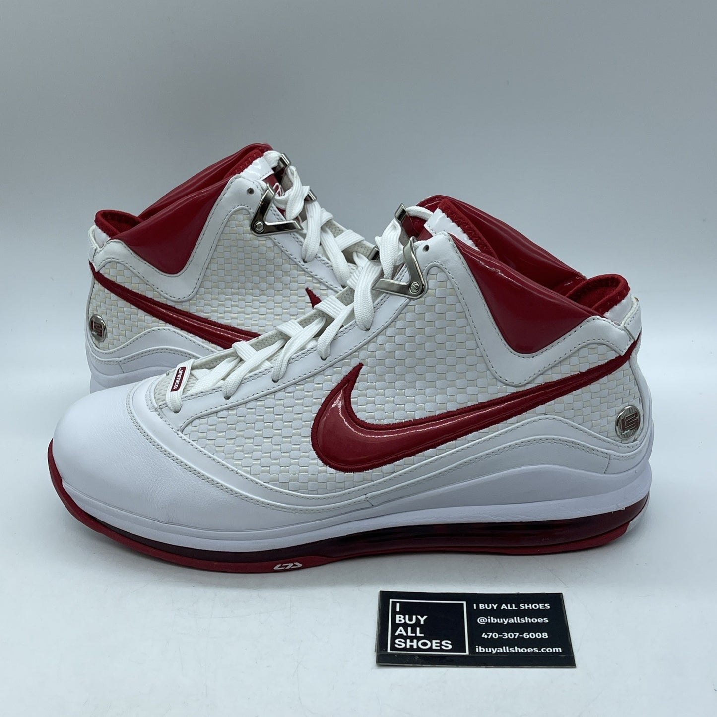 Size 13 - Nike Air Max LeBron 7 NFW White Varsity Red (383578-161)