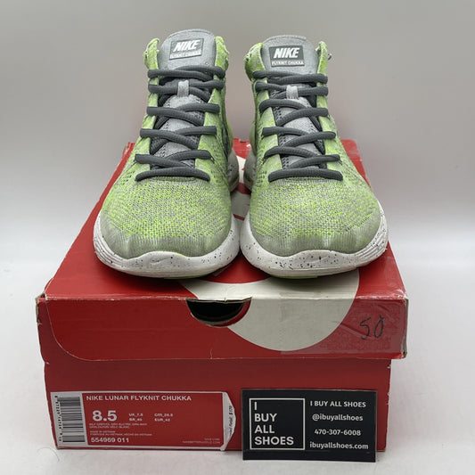 Size 8.5 - Nike Lunar Flyknit Chukka Gray (554969-011)