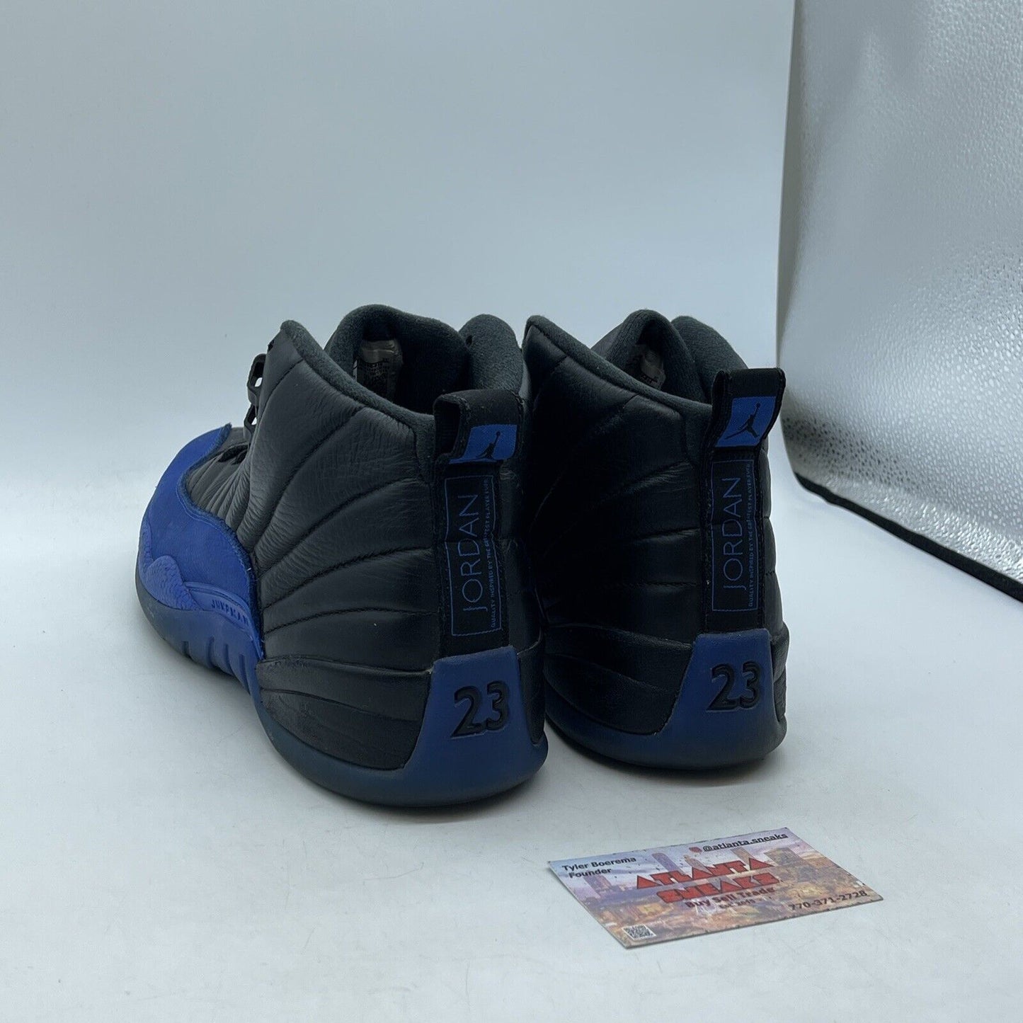 Size 9 - Air Jordan 12 Retro Game Royal Blue Black Leather Suede (130690-014)