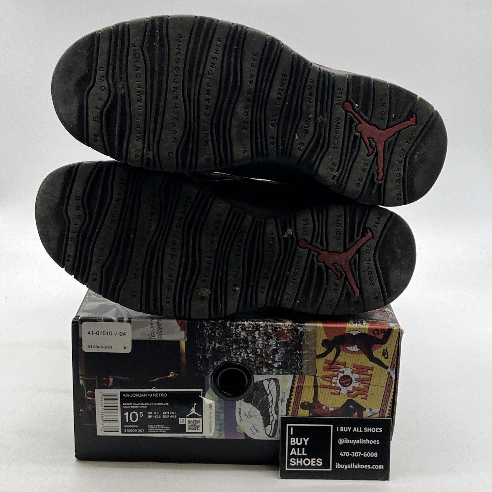 Size 10.5 - Air Jordan 10 Retro Woodland Camo (310805-201)