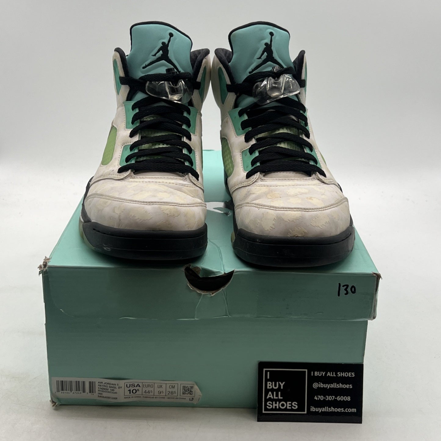 Size 10.5 - Air Jordan 5 Retro Island Green (CN2932-100)
