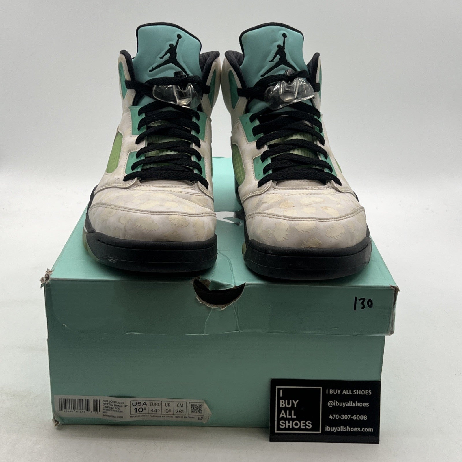 Size 10.5 - Air Jordan 5 Retro Island Green (CN2932-100)