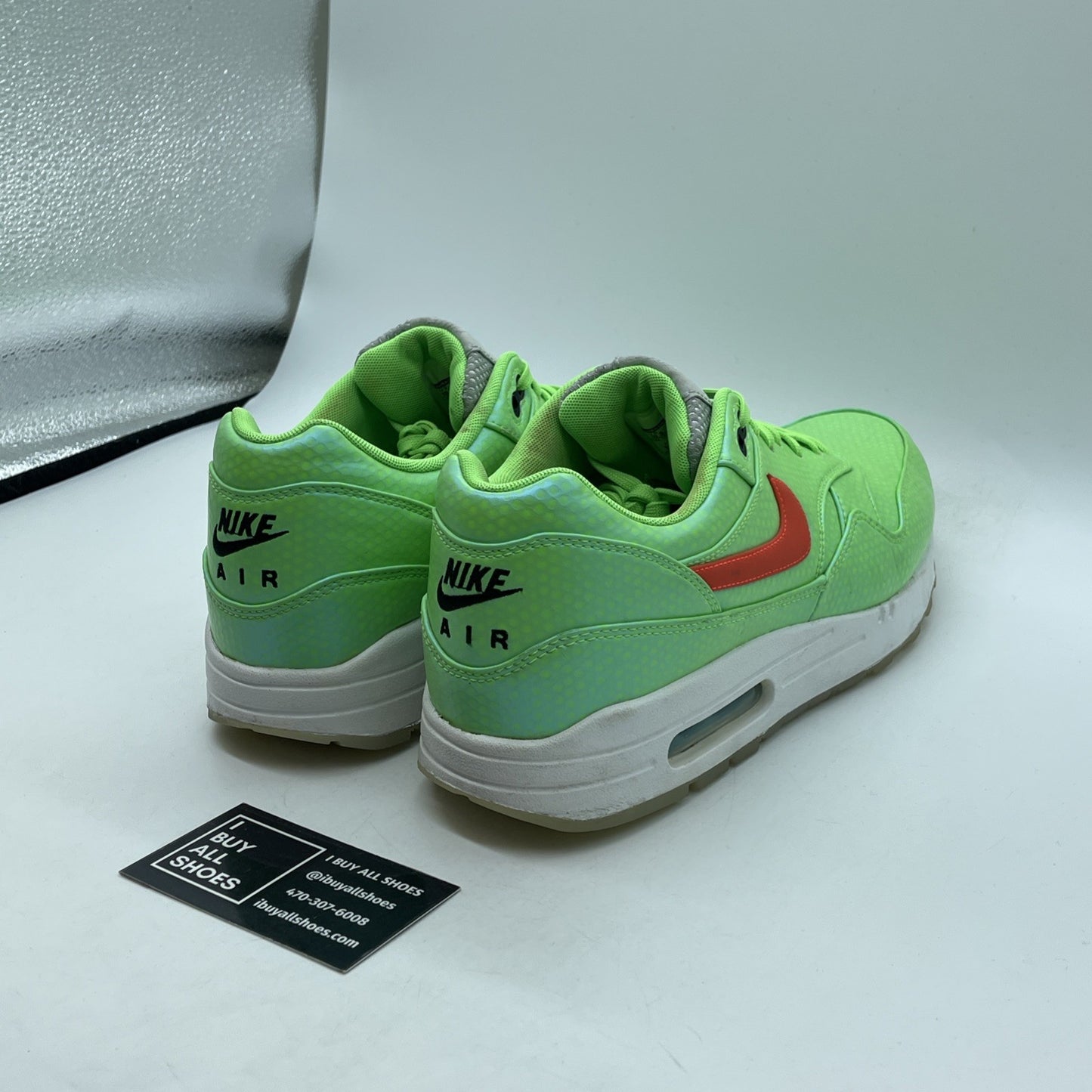 Size 10.5 - Nike Air Max 1 Fb Premium Qs Mercurial Pack Green (665874-400)