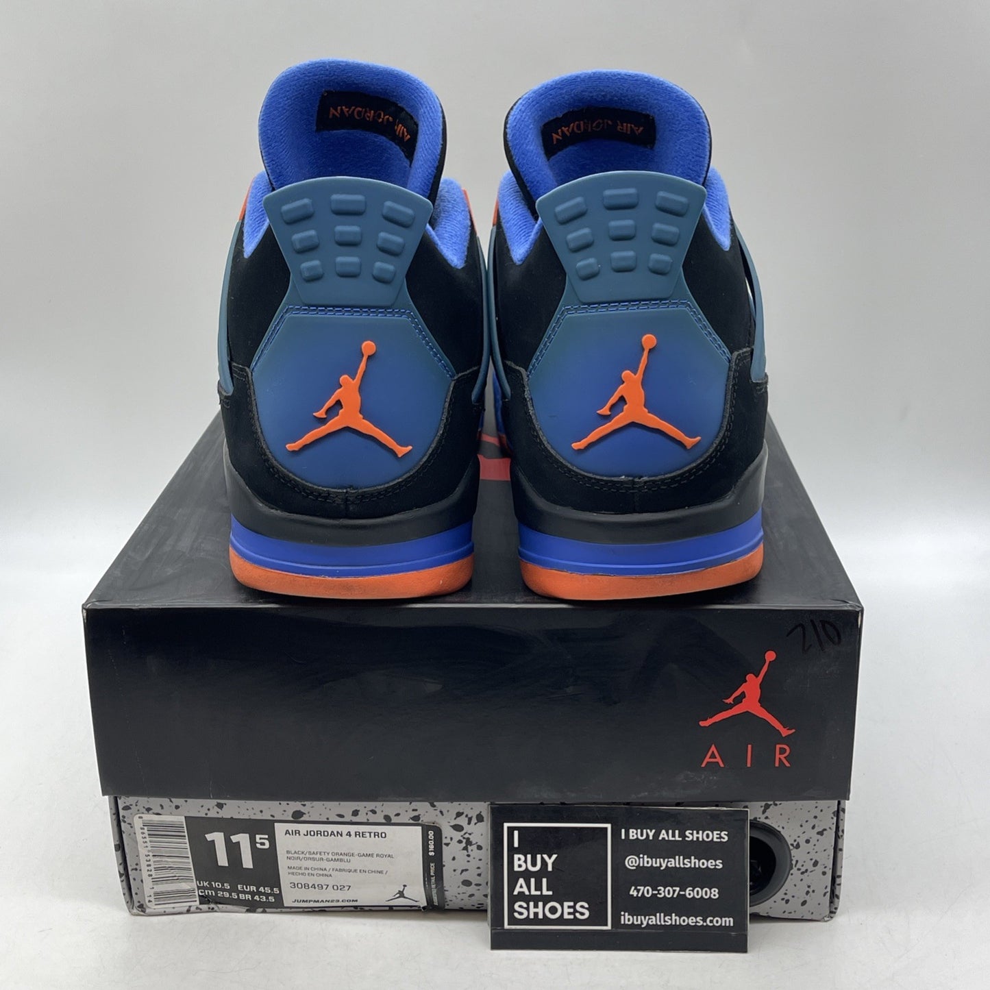 Size 11.5 - Air Jordan 4 Retro Cavs (308497-027)