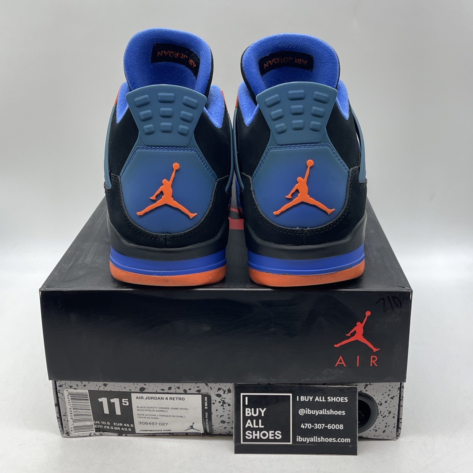Size 11.5 - Air Jordan 4 Retro Cavs (308497-027)