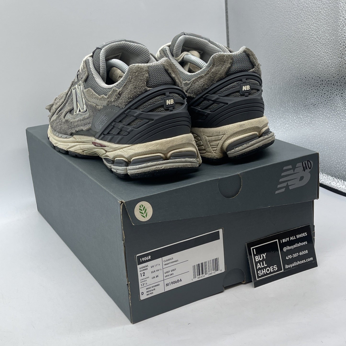 Size 12 - New Balance 1906D Protection Pack - Castlerock Grey Suede (M1906DA)