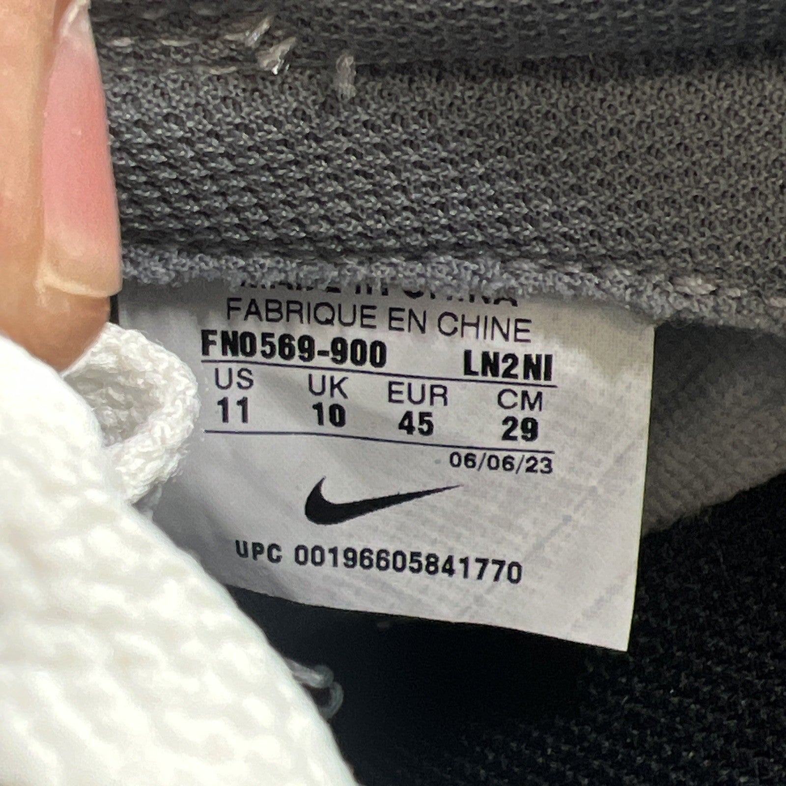 Size 11 - Nike Dunk Low ID By You Men’s Gum White Black Grey (FN0569-900)