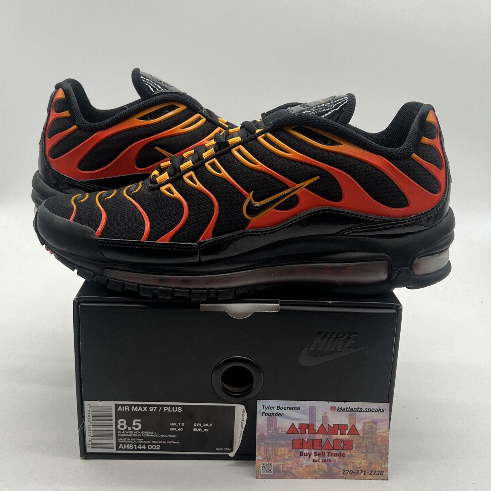 Size 8.5 - Nike Air Max 97 Plus Shock Orange (AH8144-002)