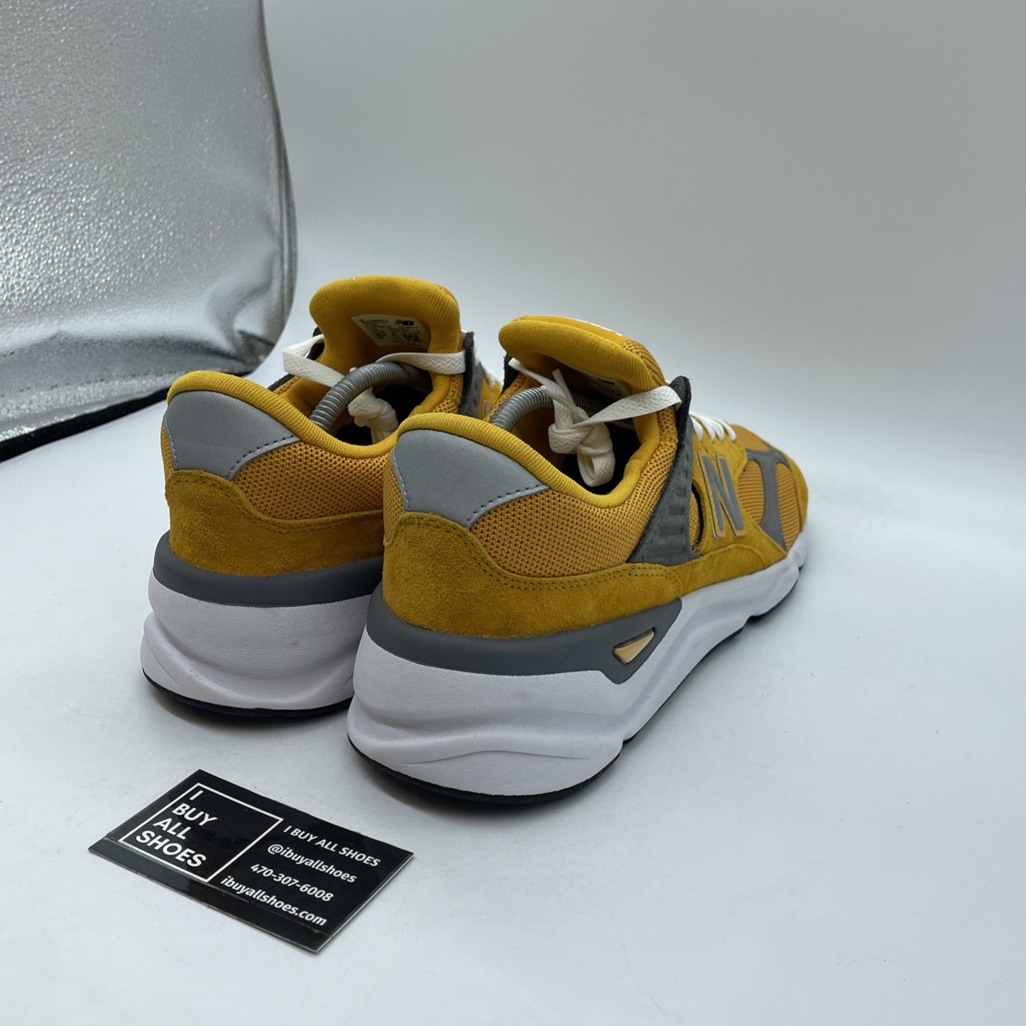 Size 12 - New Balance X90 V2 Mustard Yellow Grey Suede Leather (MSX90RLC)