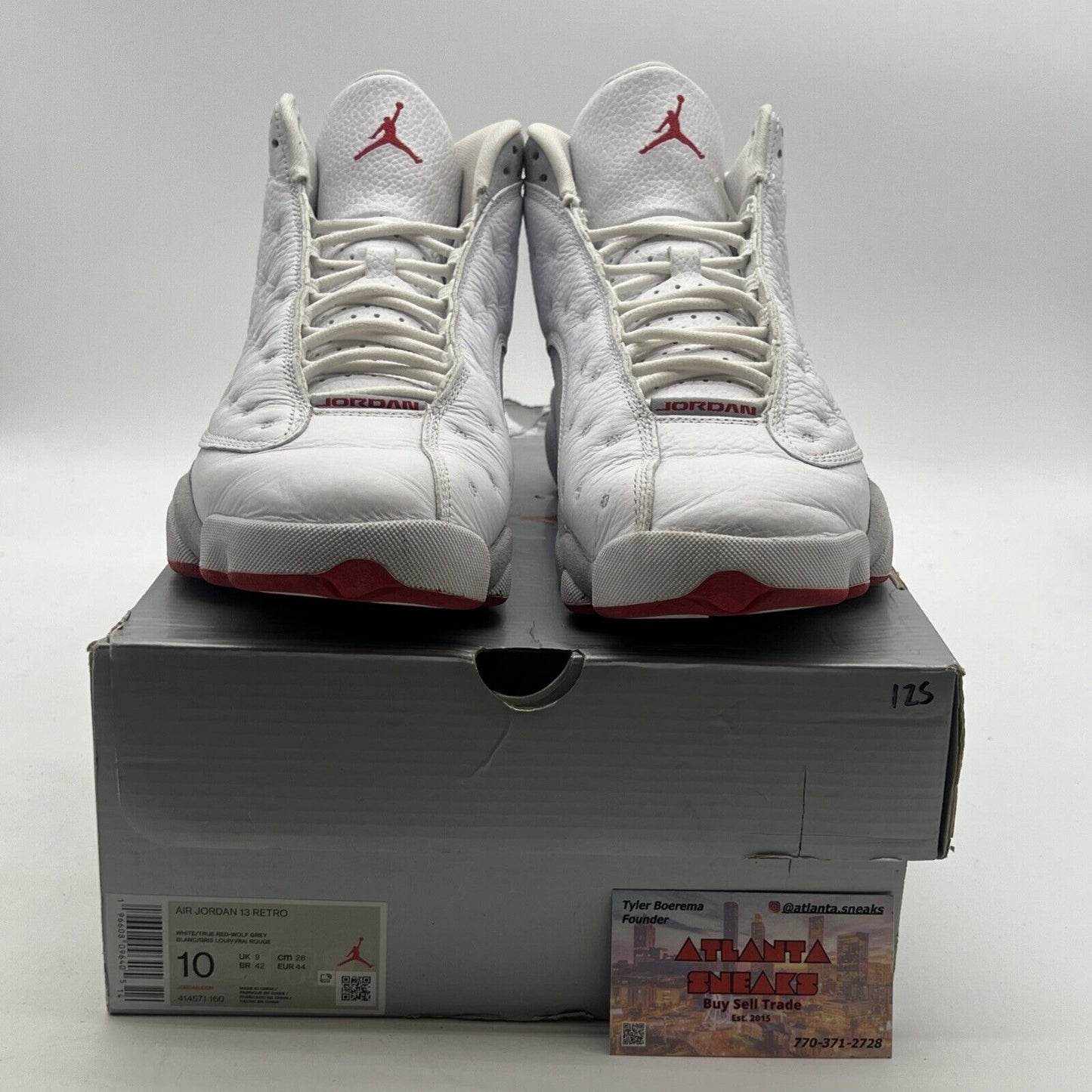 Size 10 - Air Jordan 13 Retro White Wolf Grey (414571-160)