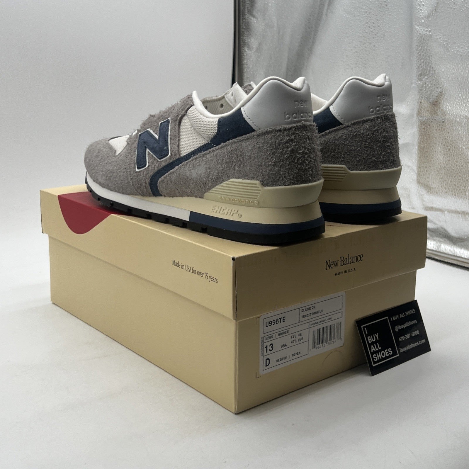 Size 13 - New Balance 996 Made in USA Grey Day 2023 (U996TE)