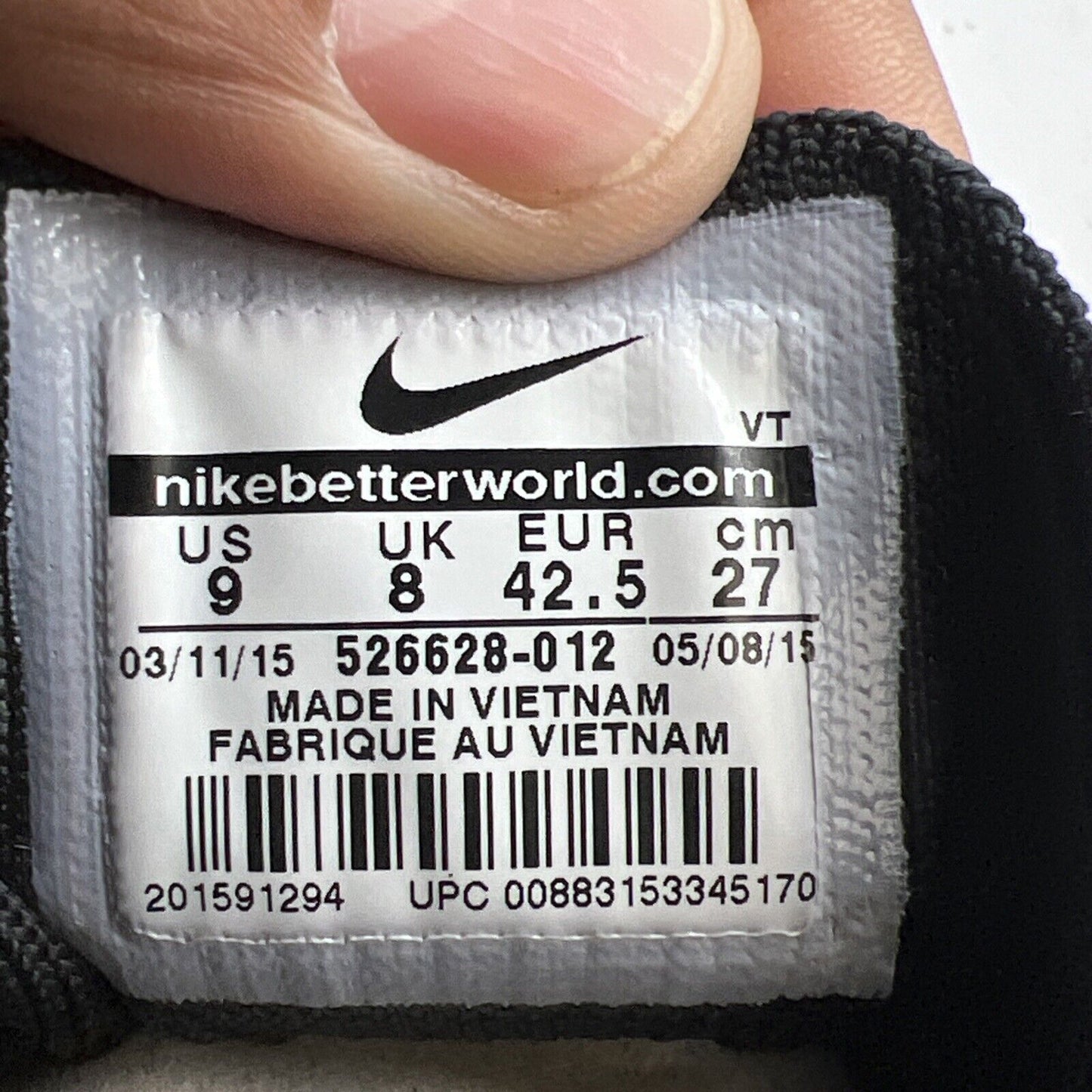 Size 9 - Nike Flyknit Racer Oreo 2.0 (526628-012)
