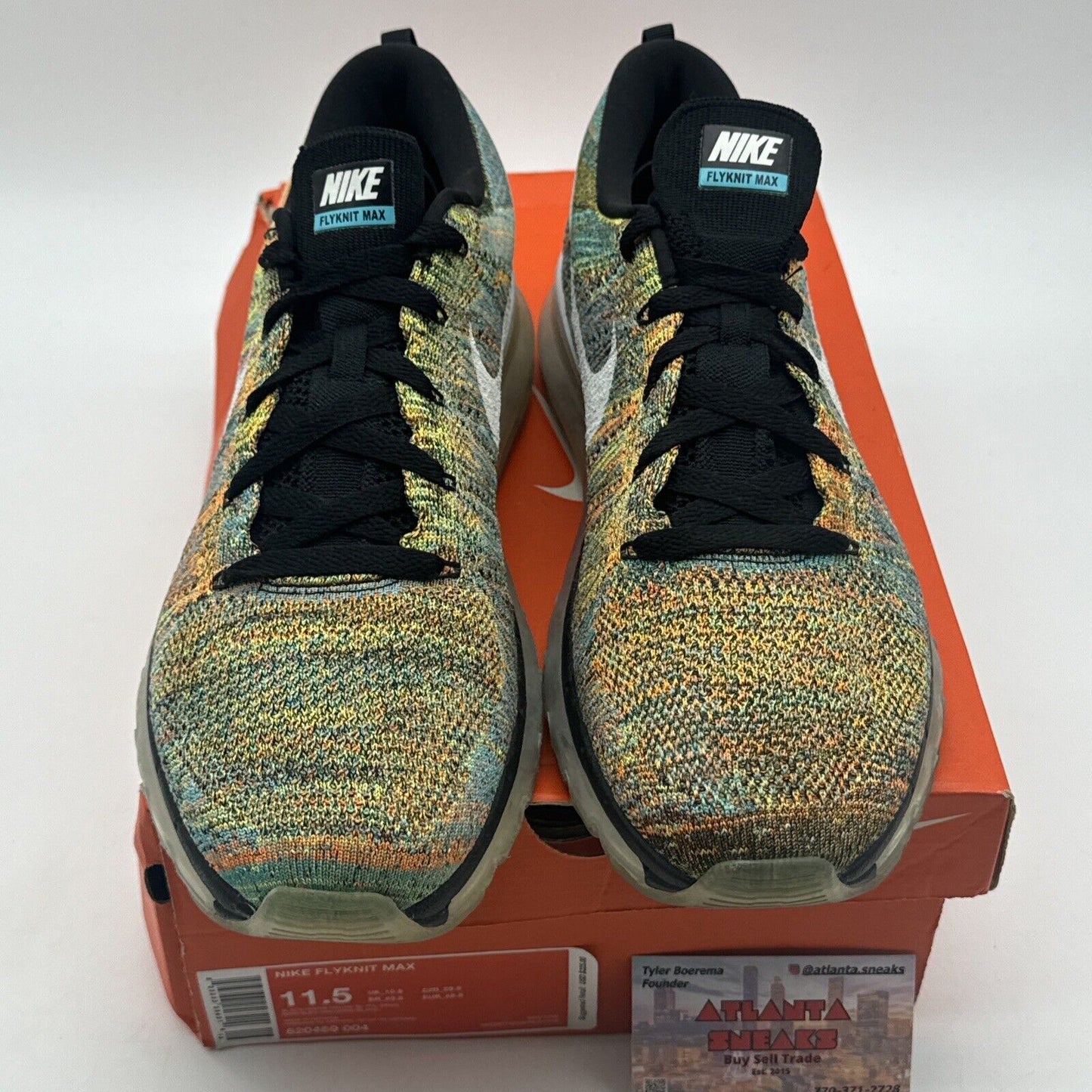 Size 11.5 - Nike Air Max 2015 Flyknit Multicolor Best Air Max Ever Super Comfy