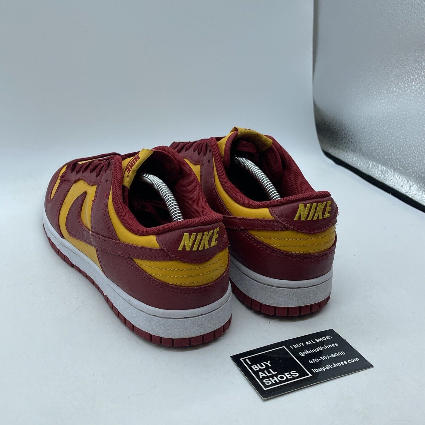 Size 11.5 - Nike Dunk Low USC Yellow Red Leather Suede (DD1391-701)