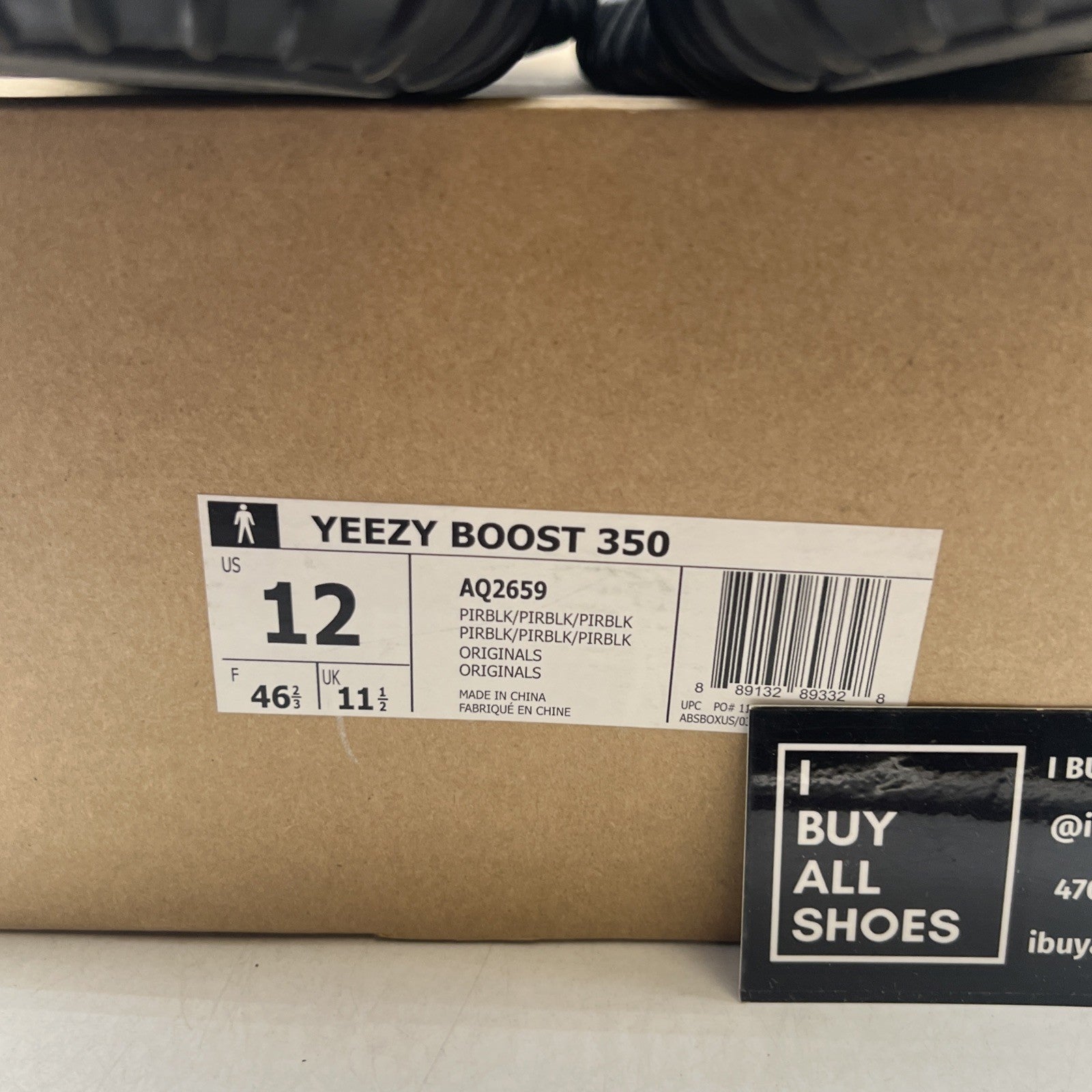 Size 12 - adidas Yeezy Boost 350 2015 Pirate Black (AQ2659)