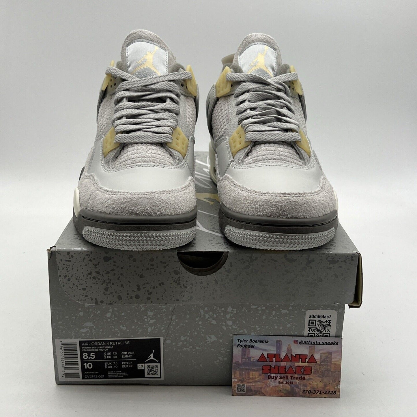 Size 8.5 - Air Jordan 4 Retro SE Low Craft (DV3742-021)