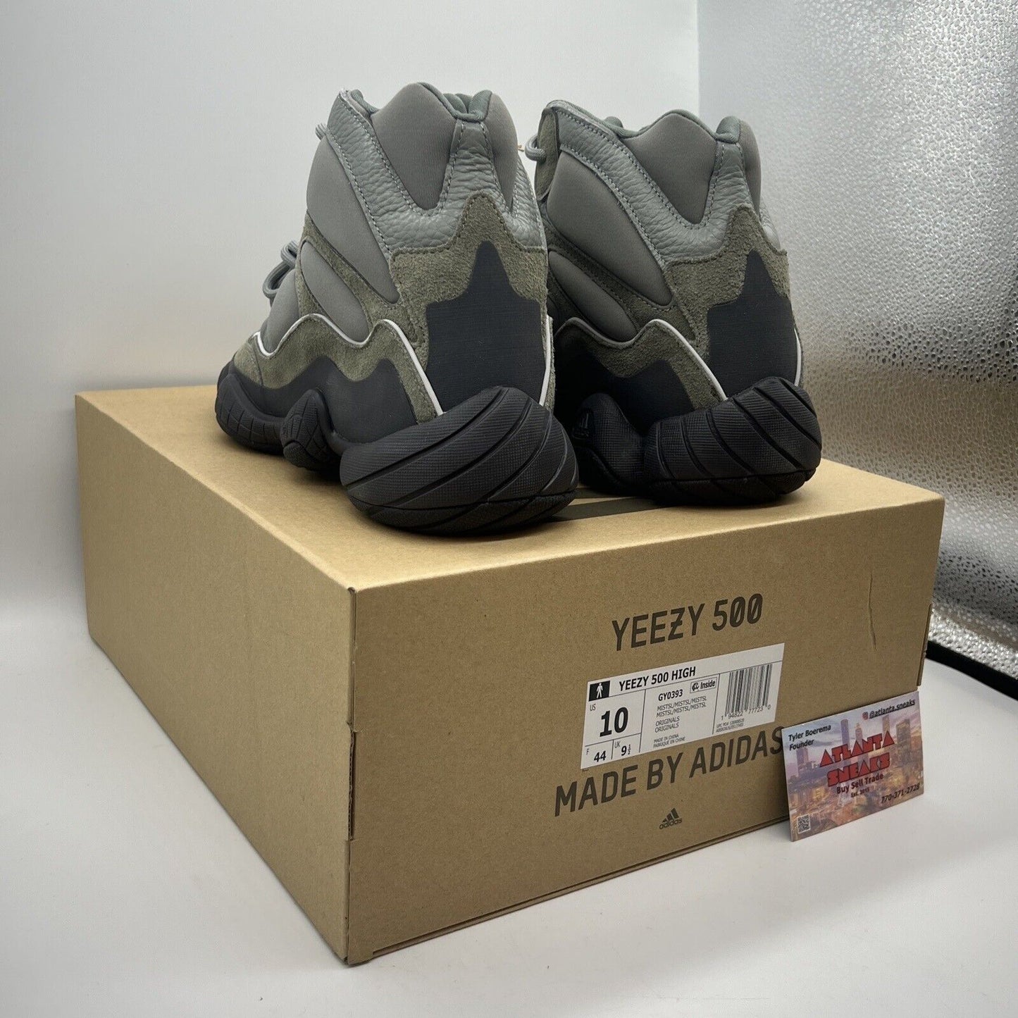 Size 10 - adidas Yeezy 500 High Mist Slate Brand New Og All