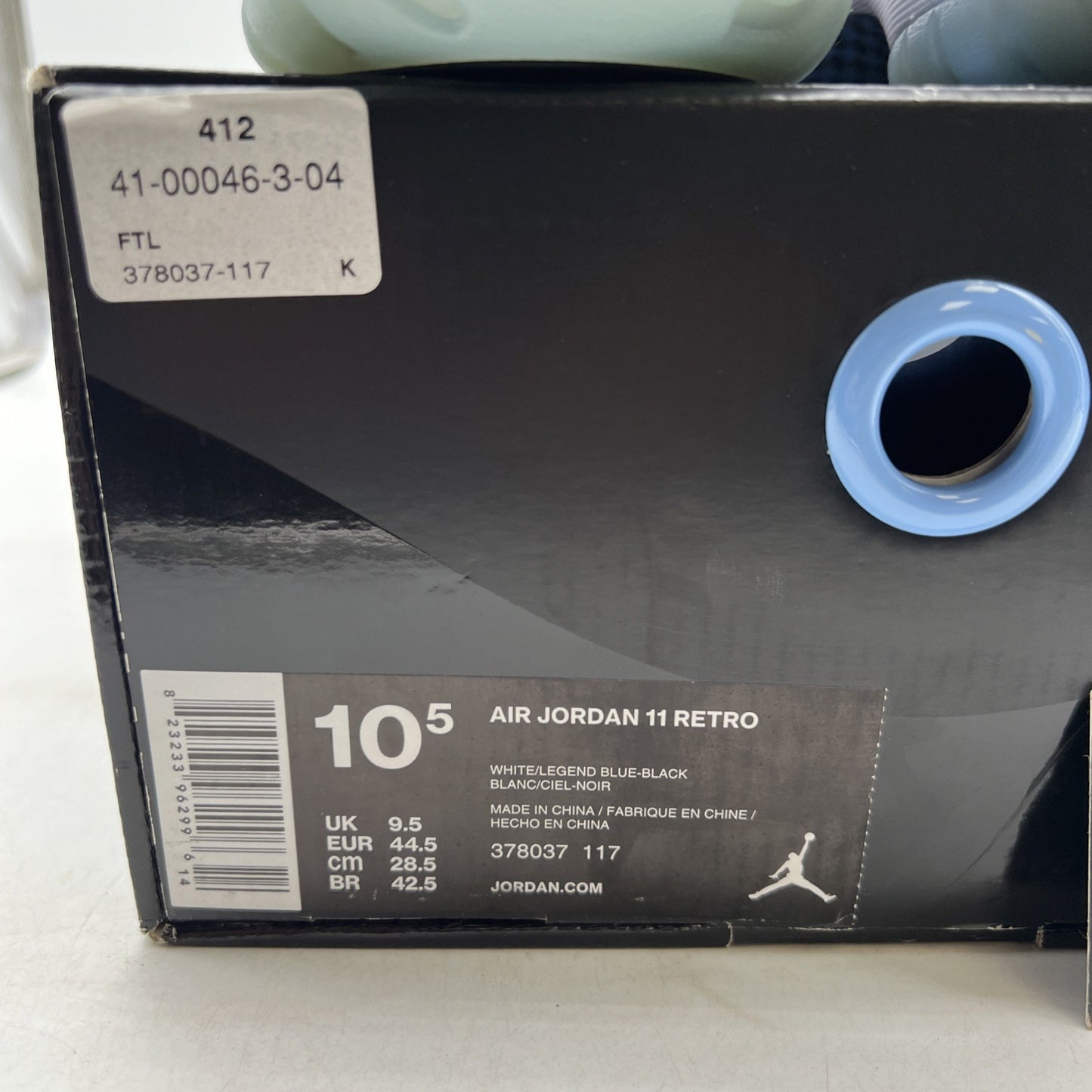 Size 10.5 - Air Jordan 11 Retro High Legend Blue (378037-117)