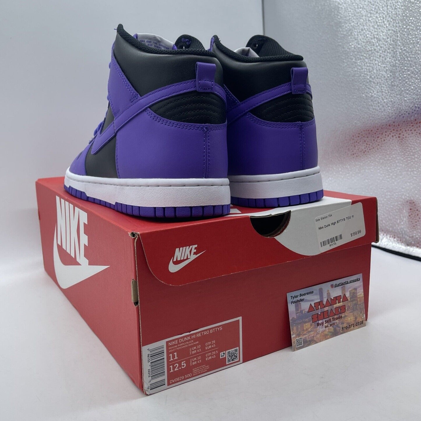 Size 11 - Nike Dunk High Psychic Purple Black White Leather (DV0829-500)