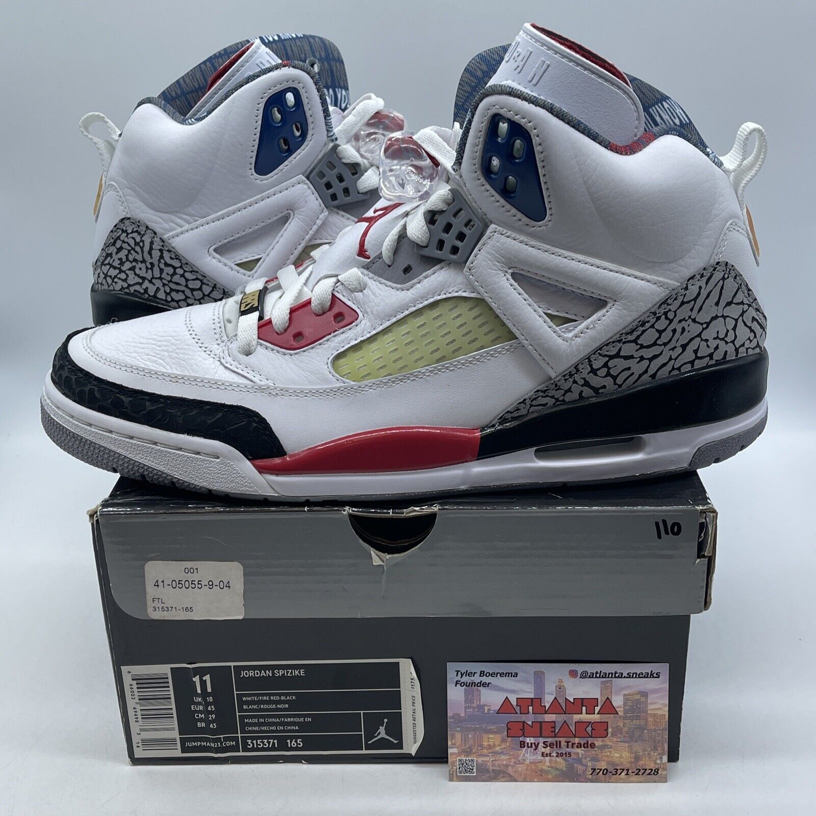 Size 11 - Jordan Spizike Mars Blackmon White Grey Suede Leather (315371-165)