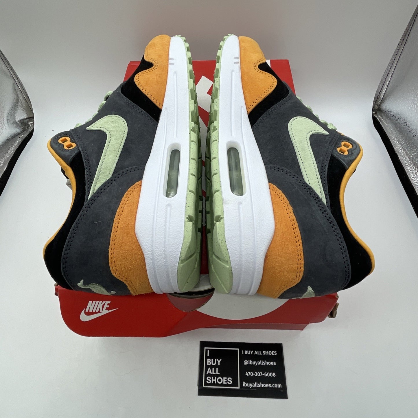 Size 8.5 - Nike Air Max 1 Premium Ugly Duckling Honeydew Suede (DZ0482-001)