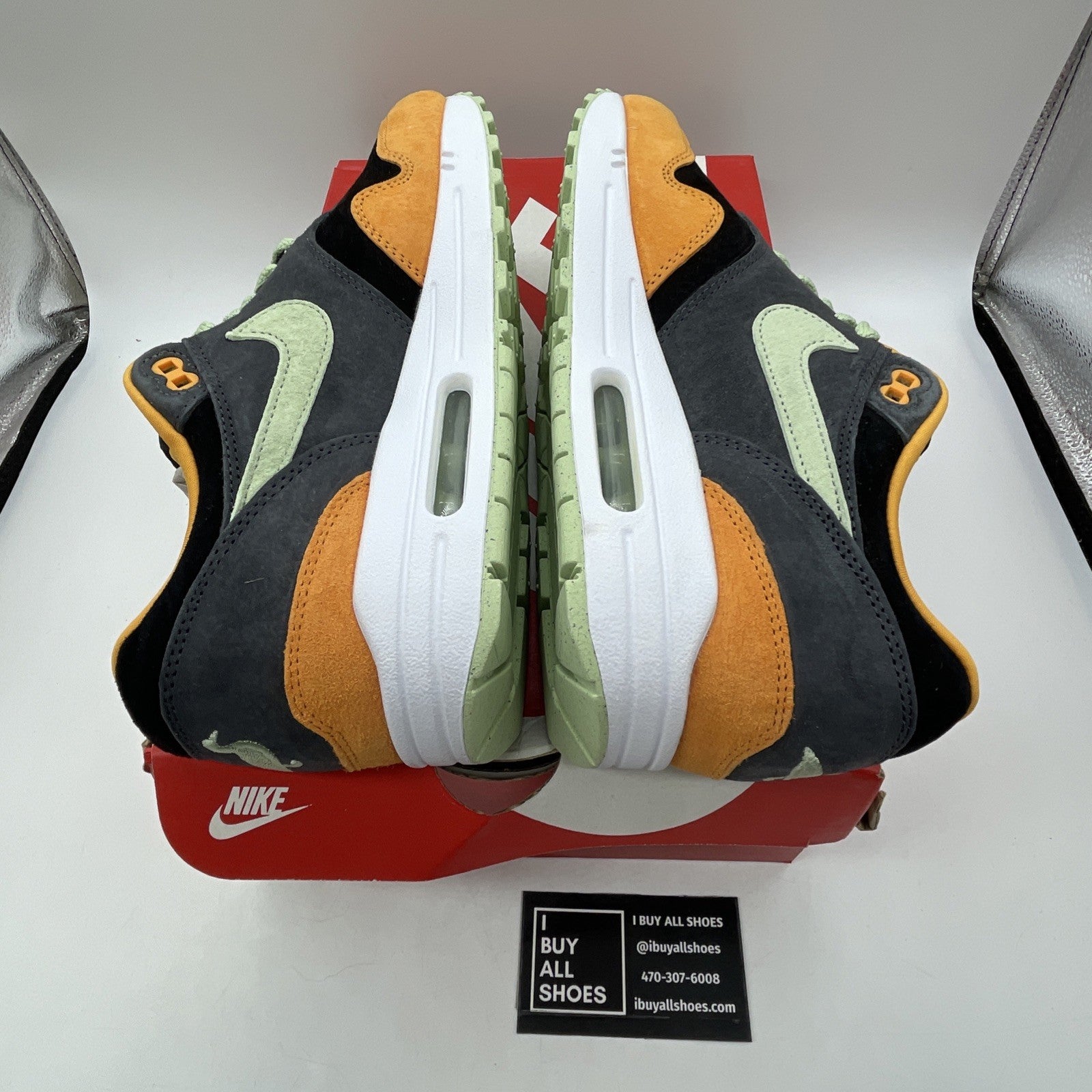 Size 8.5 - Nike Air Max 1 Premium Ugly Duckling Honeydew Suede (DZ0482-001)