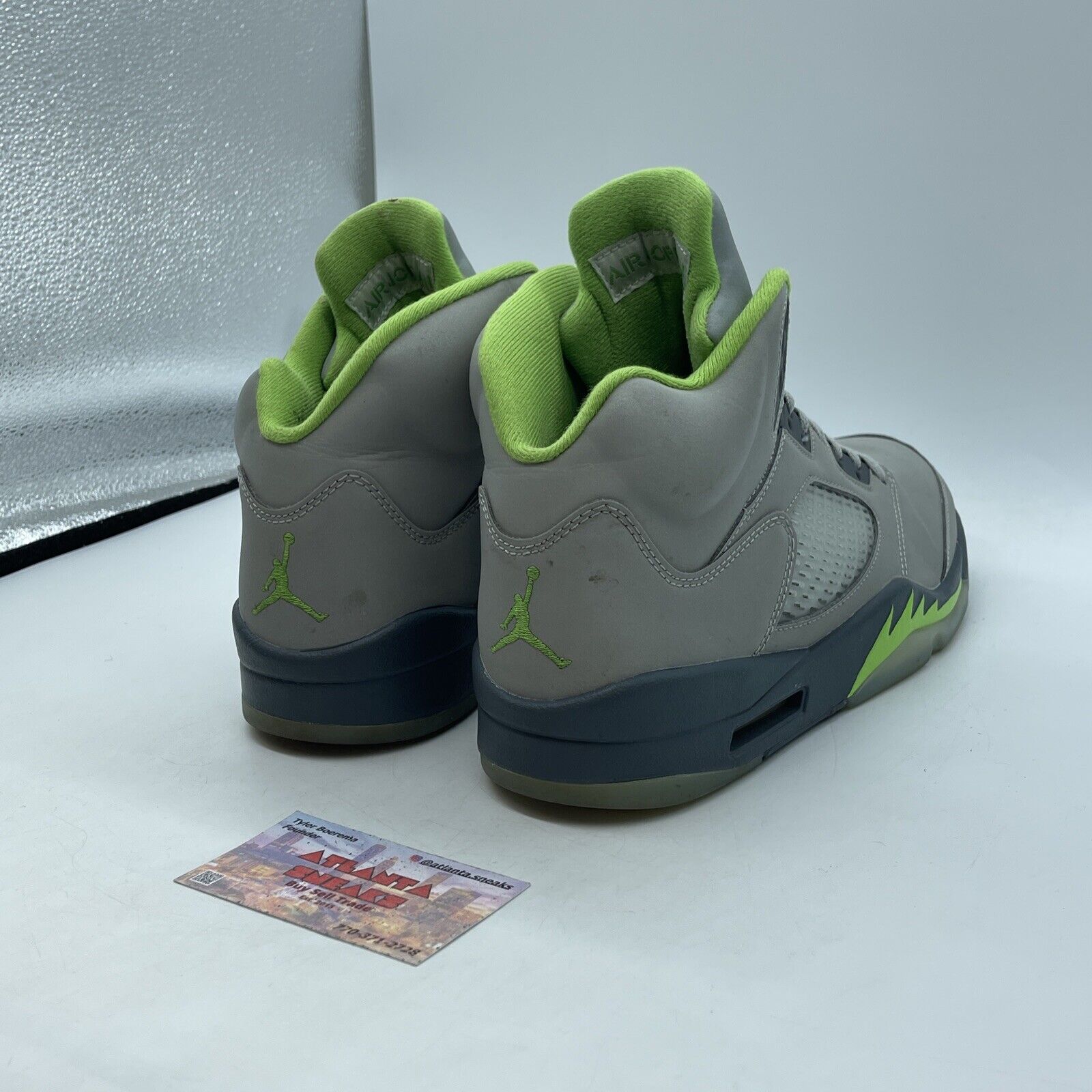 Size 9.5 - Jordan 5 Retro Green Bean Grey Suede Leather (CT4525-001)