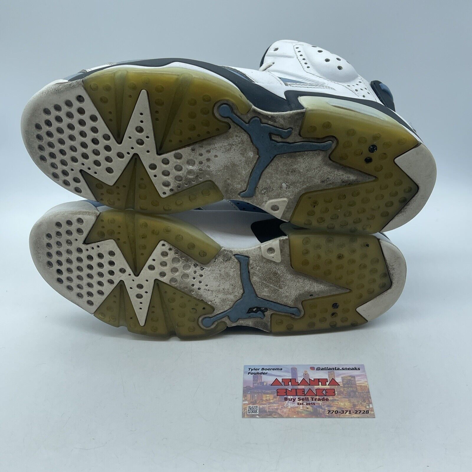 Size 9 - Jordan 6 Retro Mid UNC Home Blue Suede White Leather (CT8529-410)