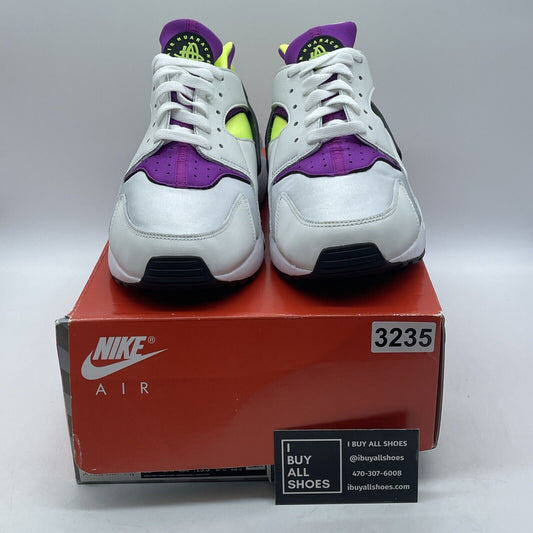 Size 12 - Nike Air Huarache Magenta White Purple Black Suede Leather (DD1068-104