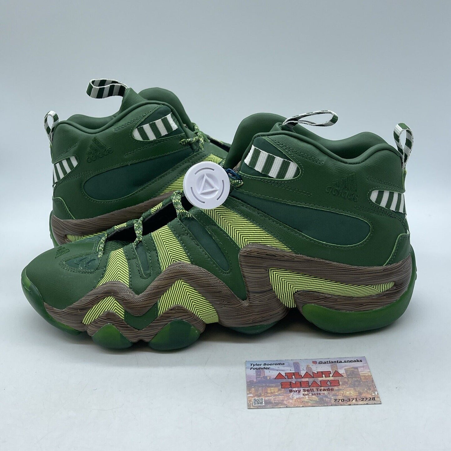 Size 12 - adidas Crazy 8 Portland Timbers Green Suede Leather Brown  (D69033)