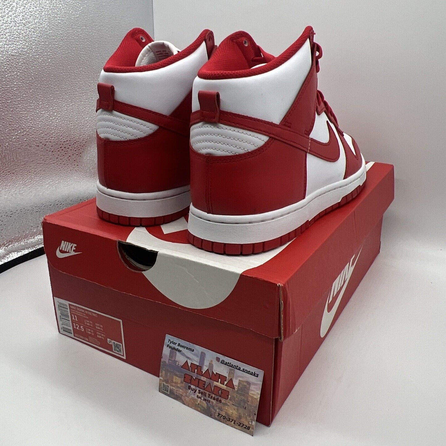 Size 11 - Nike Dunk High University Red Brand New Og All