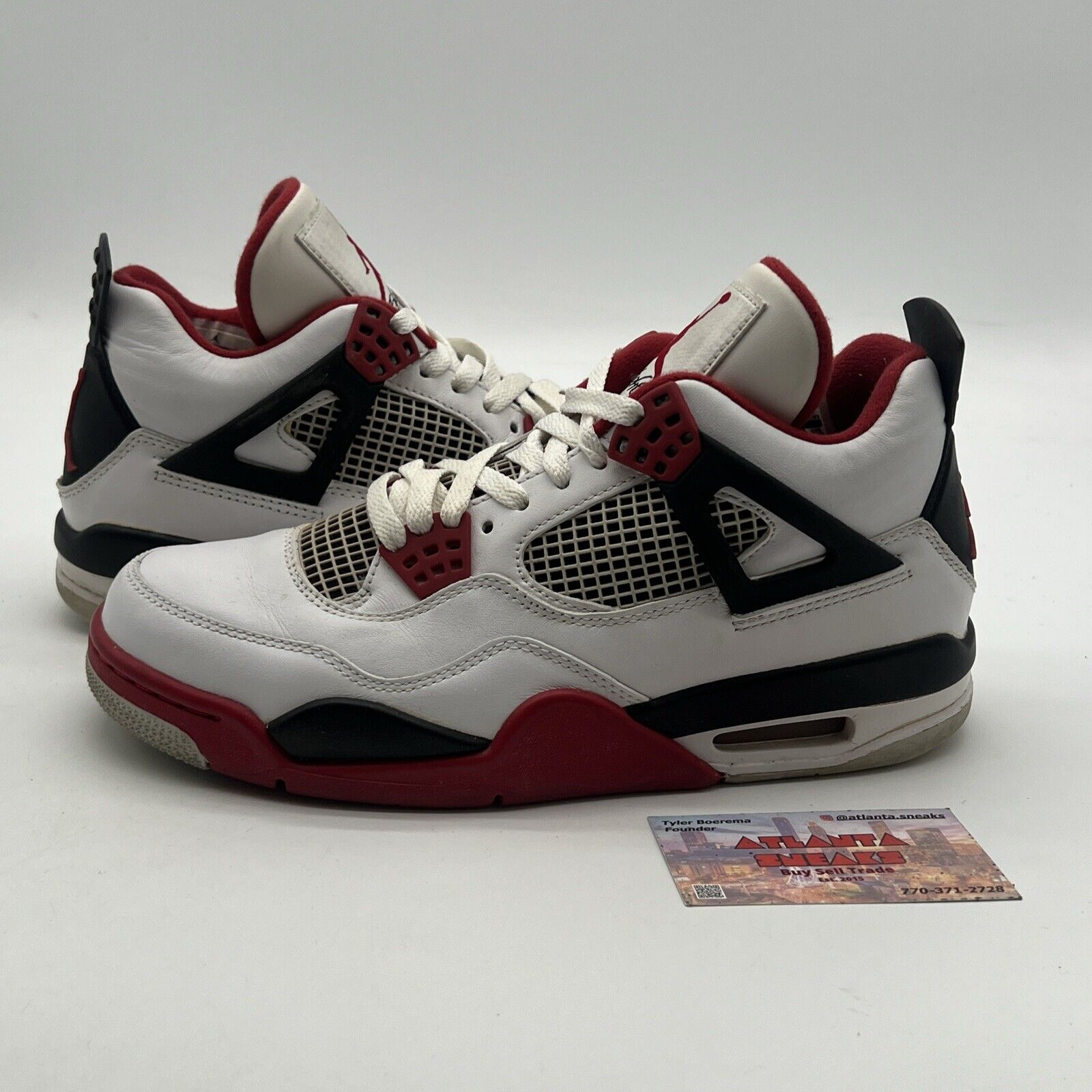 Size 7.5 - Air Jordan 4 Retro Fire Red  (308497-110)