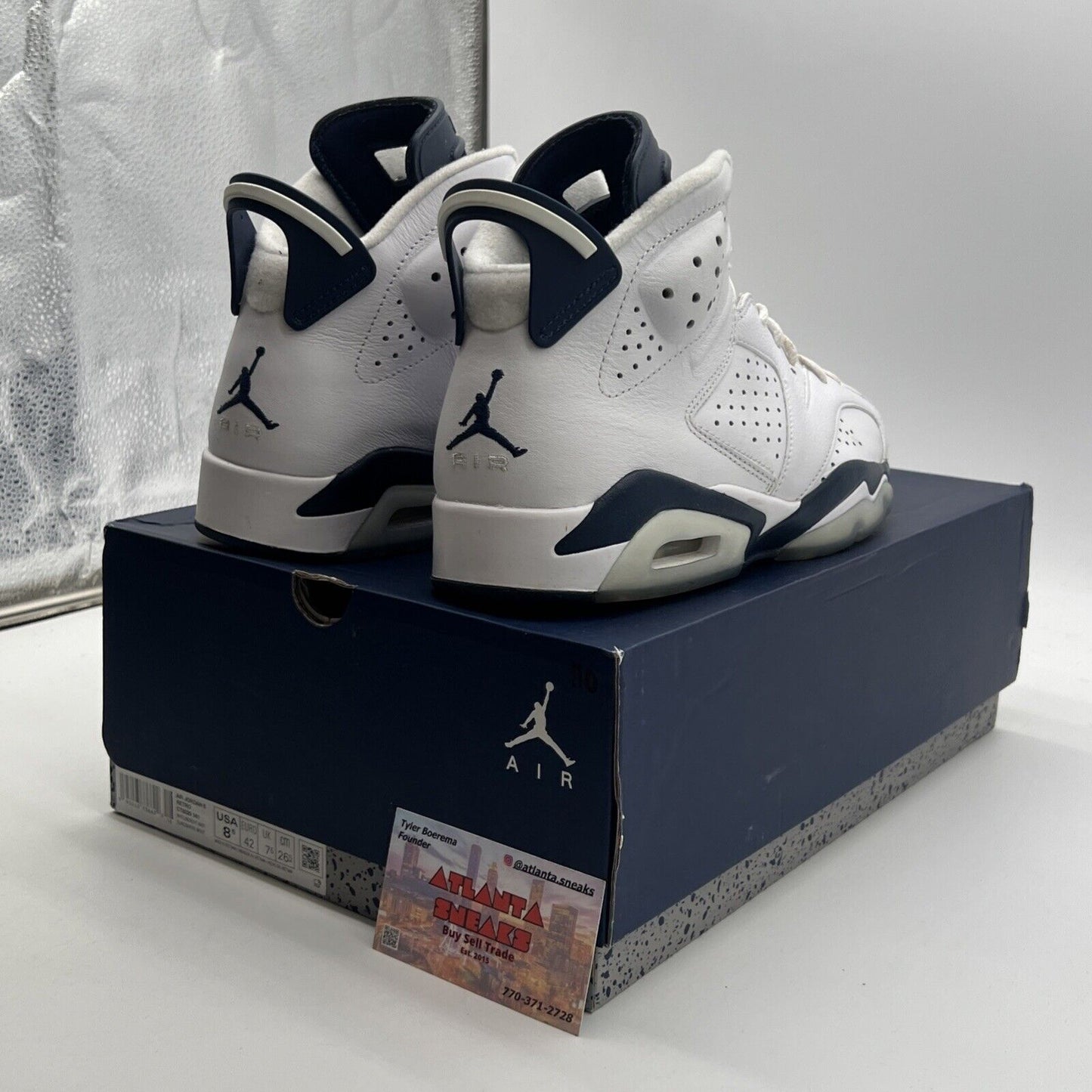 Size 8.5 - Air Jordan 6 Retro Midnight Navy (CT8529-141)