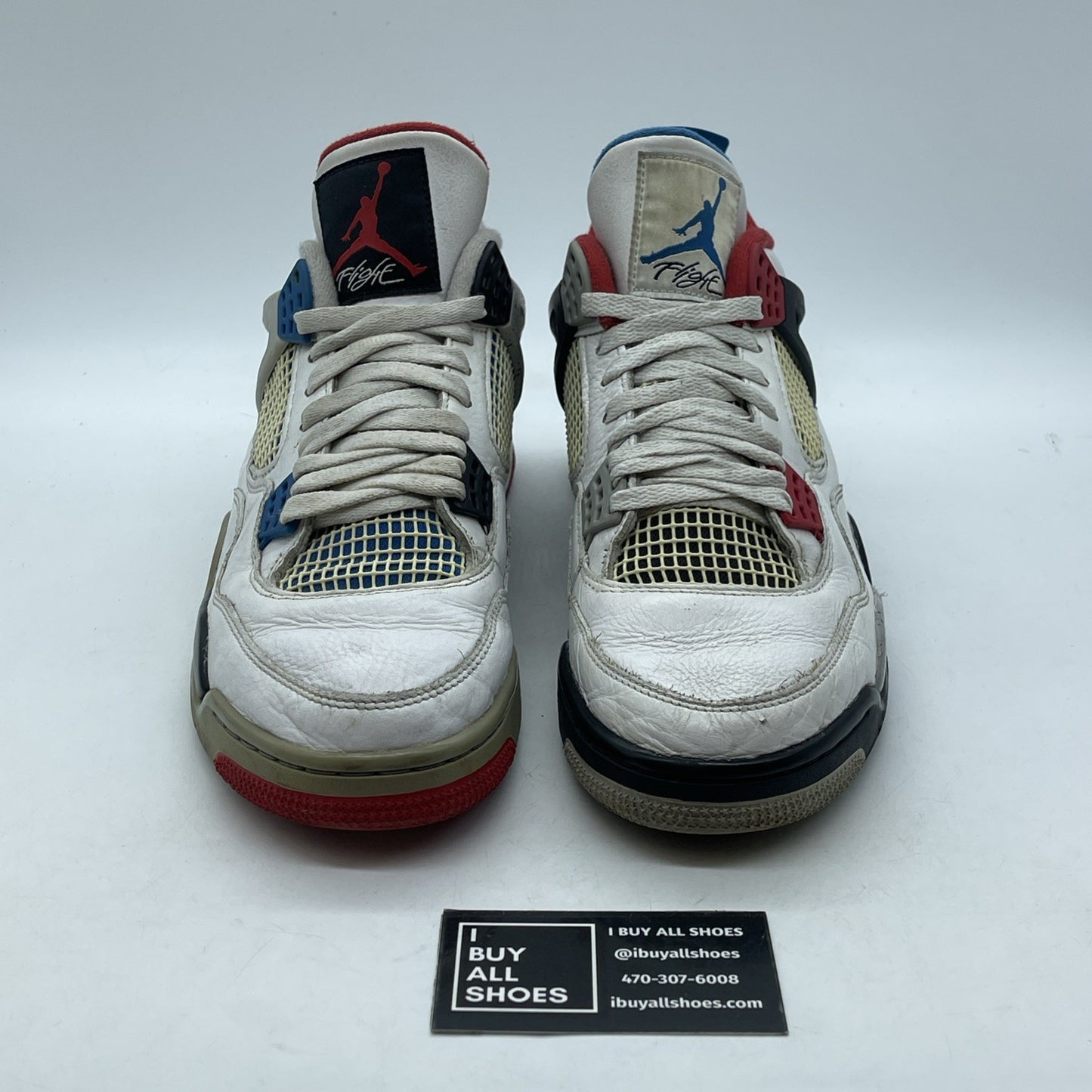 Size 10.5 - Jordan 4 Retro SE Mid What The 4 White Black Leather (CI1184-146)