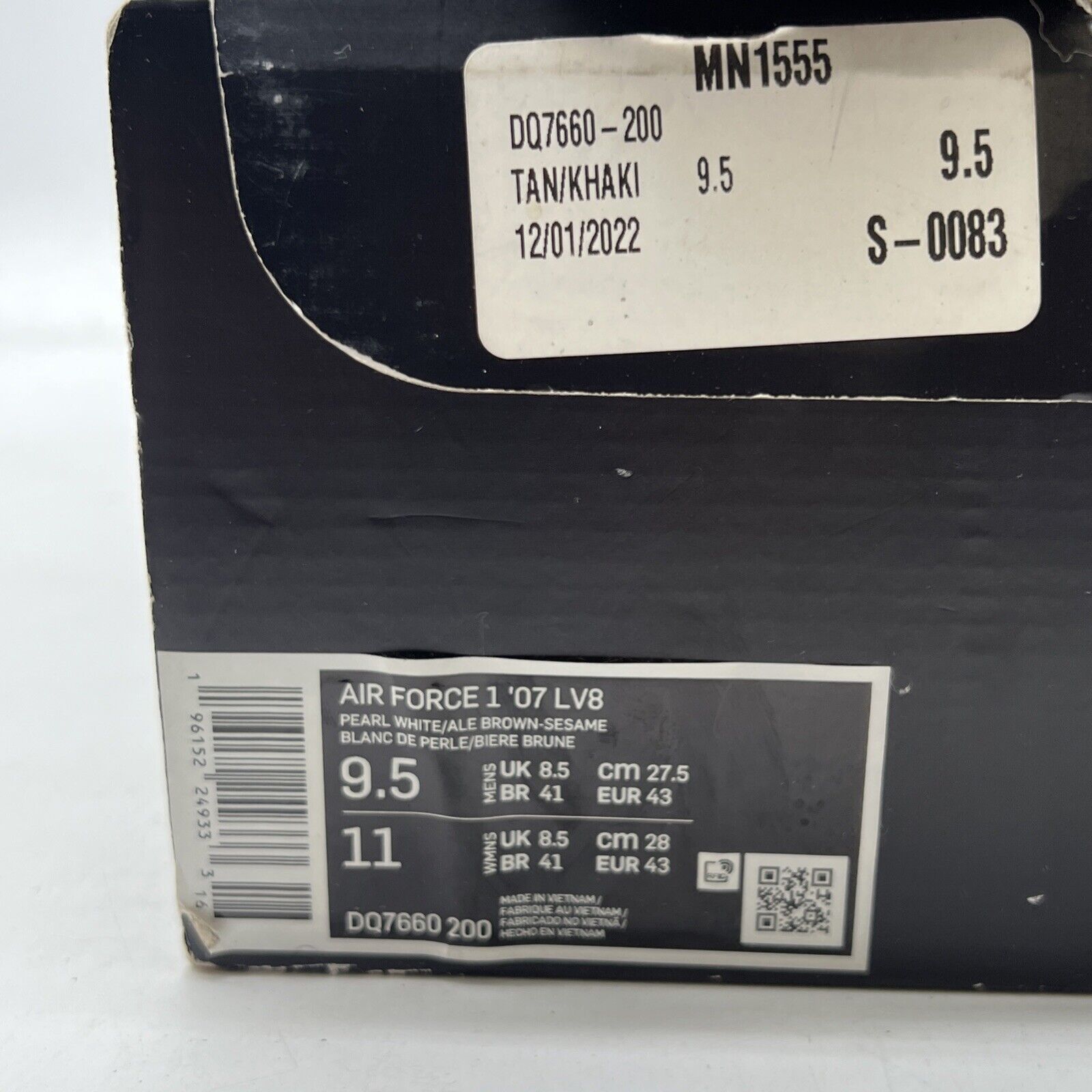 Size 9.5 - Nike Air Force 1 '07 LV8 EMB Inspected By Swoosh (DQ7660-200)