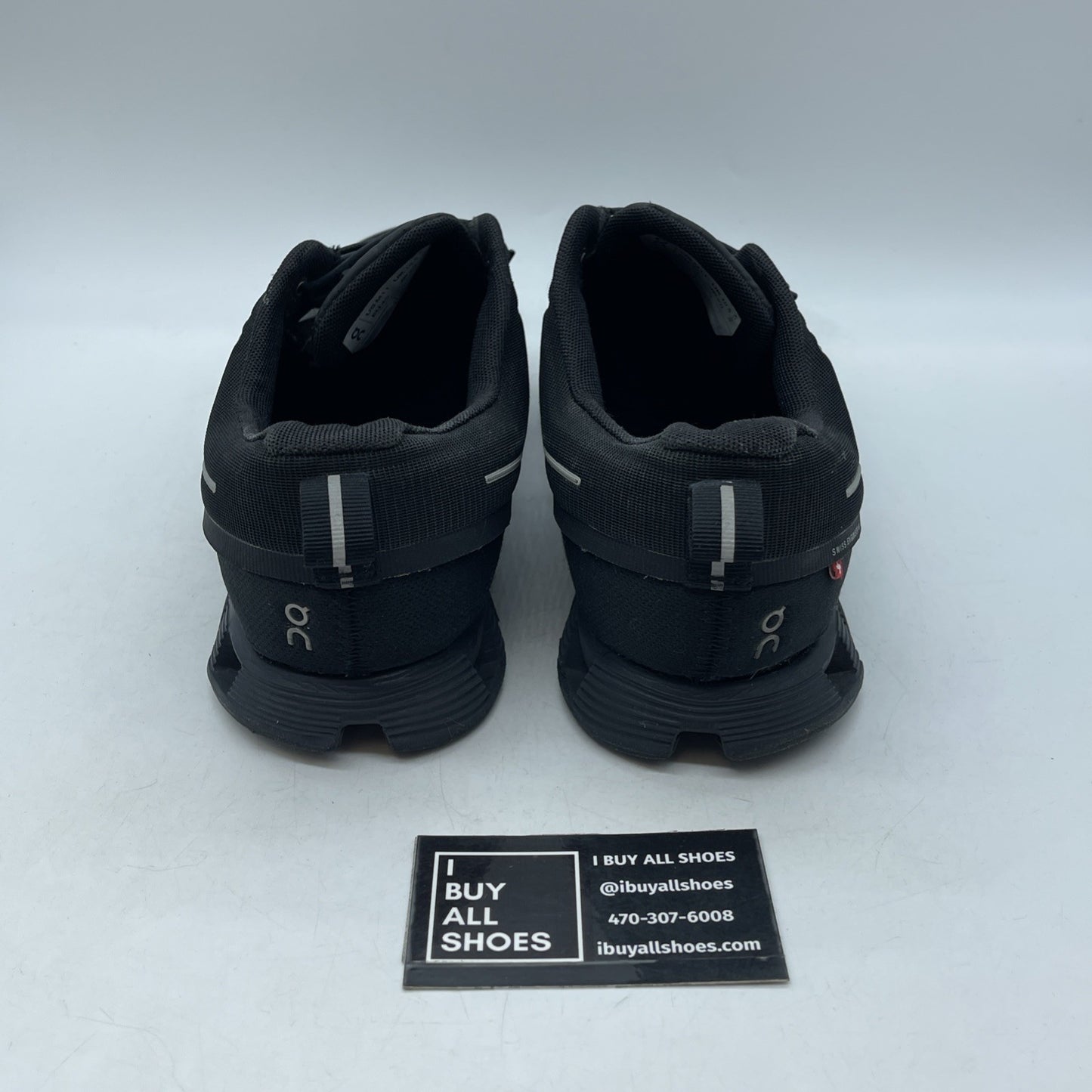 Size 11 -  On Cloud 5 Waterproof Black Silver