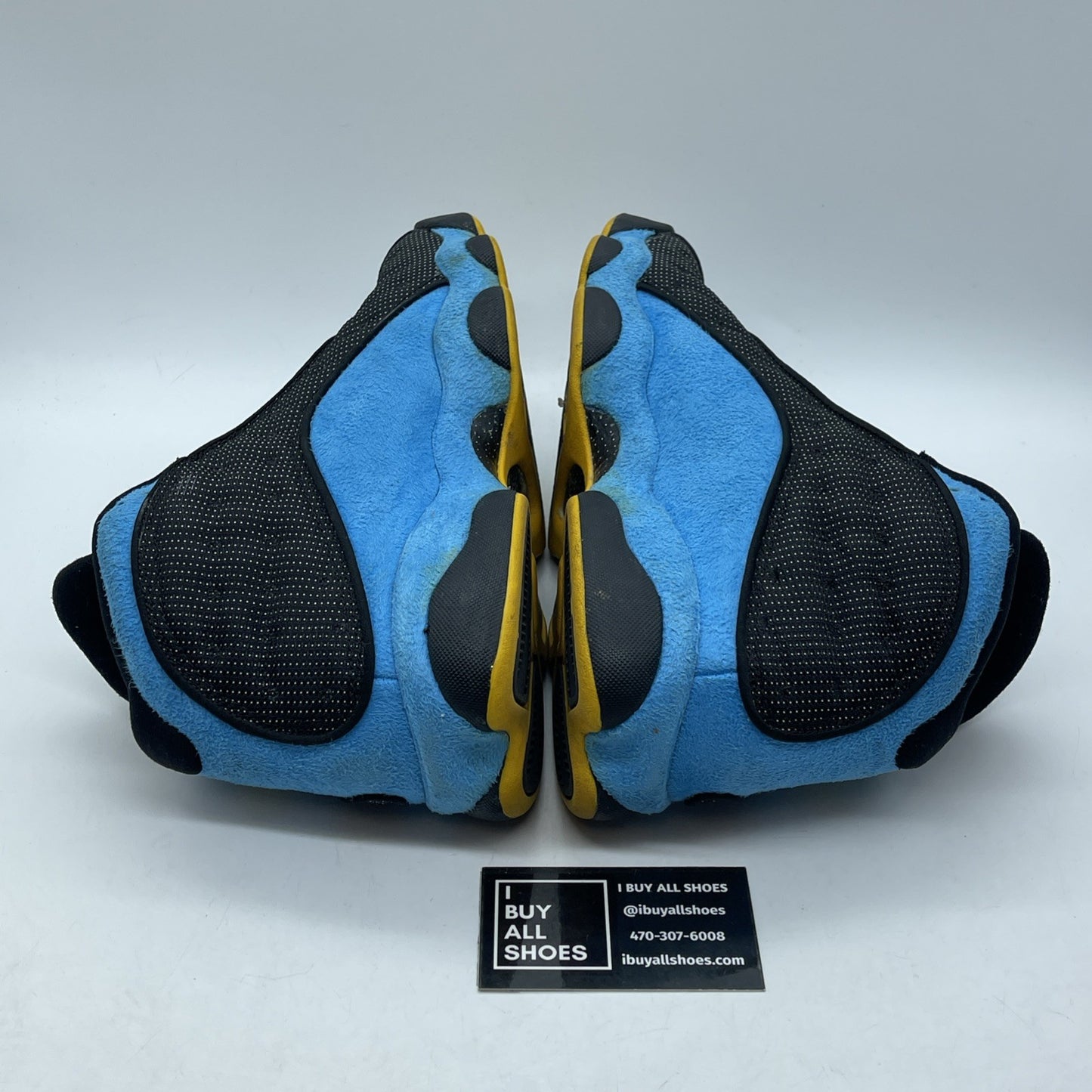 Size 9.5 - Air Jordan 13 Retro CP3 Away Blue Black Suede Leather (823902-015)